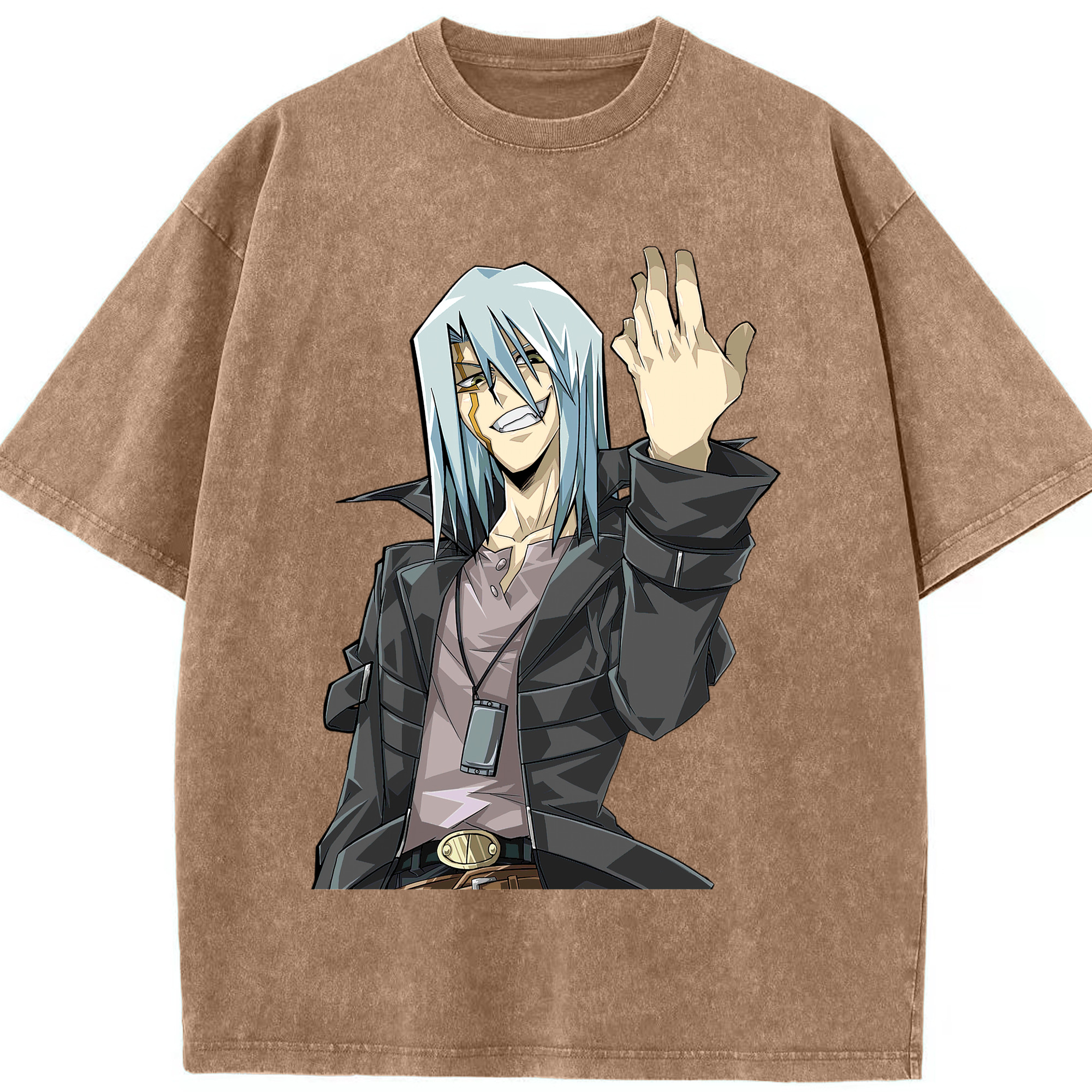 （画像用） 遊☆戯☆王 Yu-Gi-Oh! 綿100% ヴィンテージ風 半袖Tシャツ（フロントプリント）