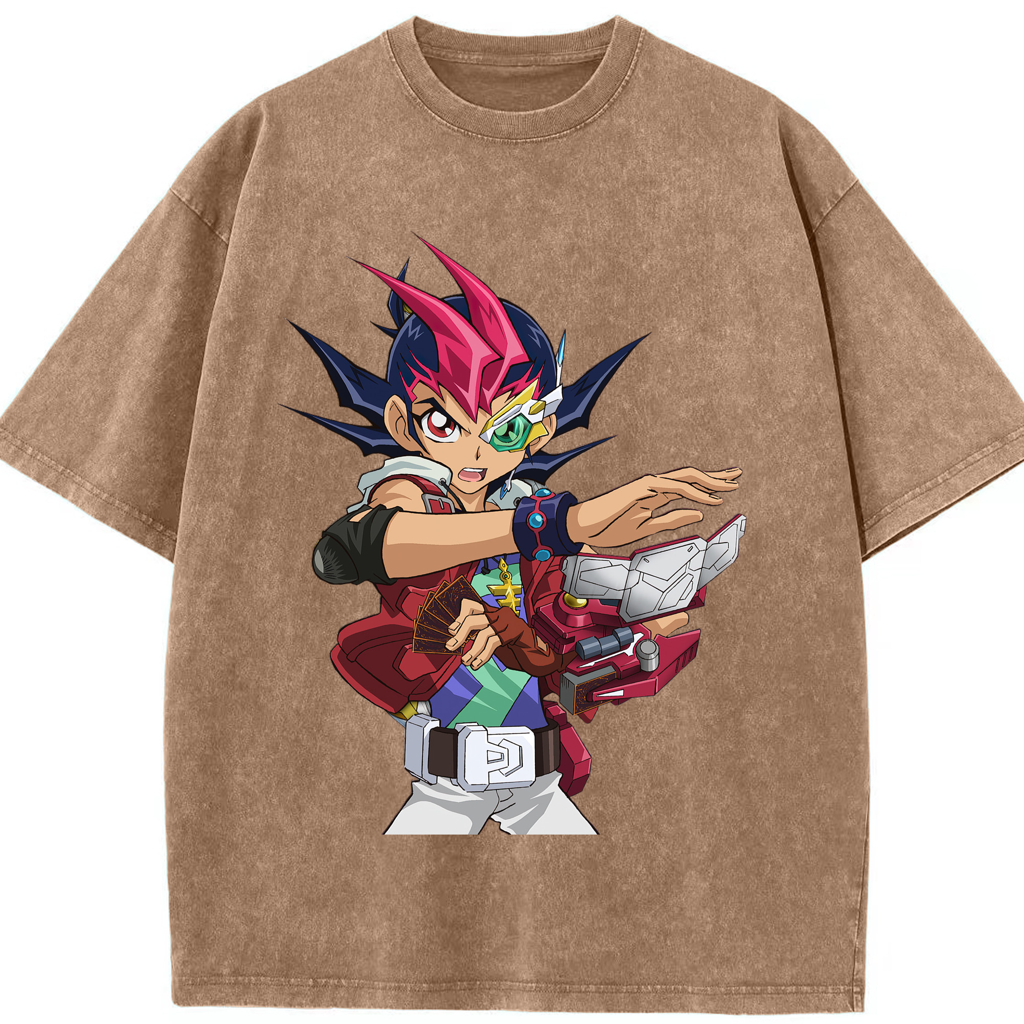 （画像用） 遊☆戯☆王 Yu-Gi-Oh! 綿100% ヴィンテージ風 半袖Tシャツ（フロントプリント）