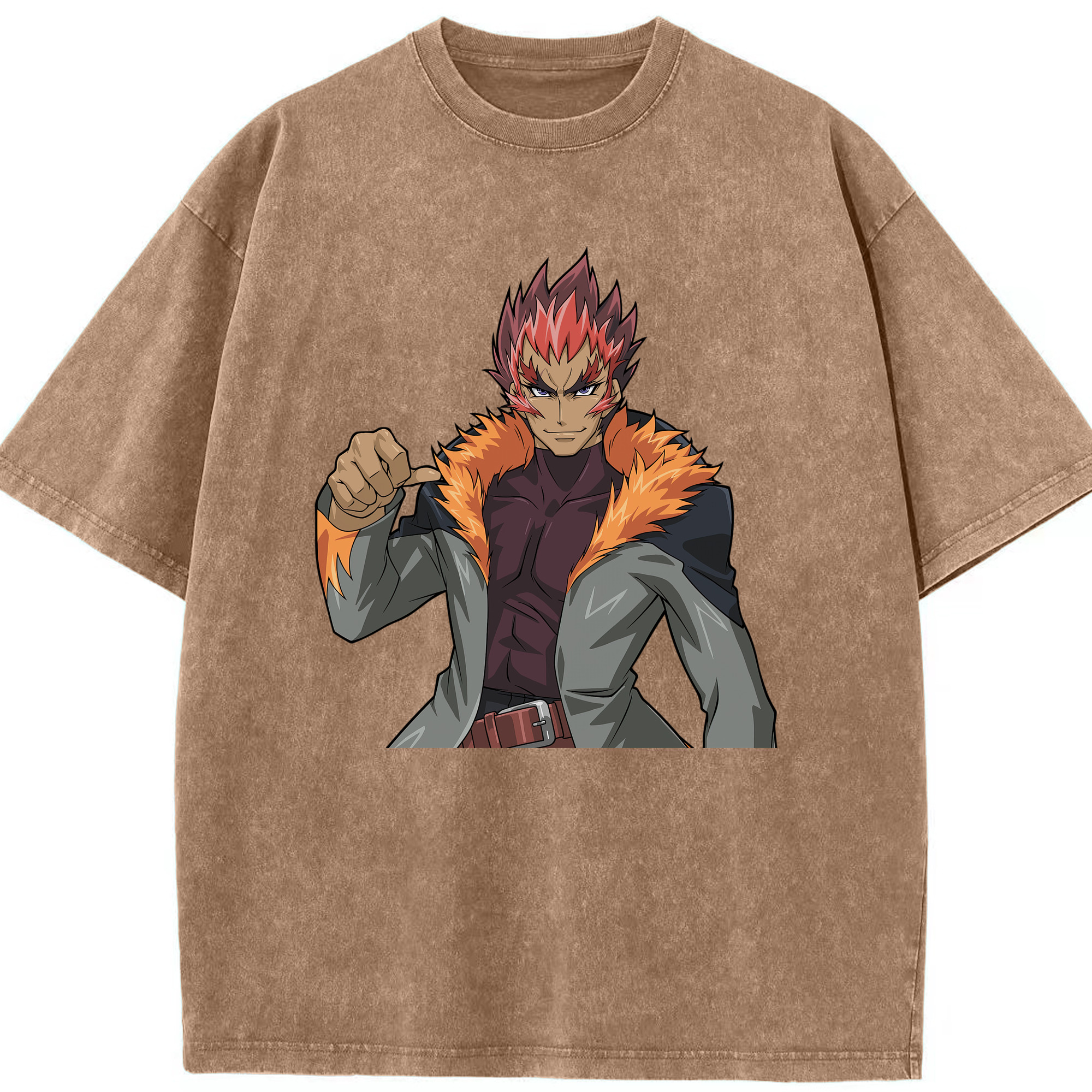 （画像用） 遊☆戯☆王 Yu-Gi-Oh! 綿100% ヴィンテージ風 半袖Tシャツ（フロントプリント）