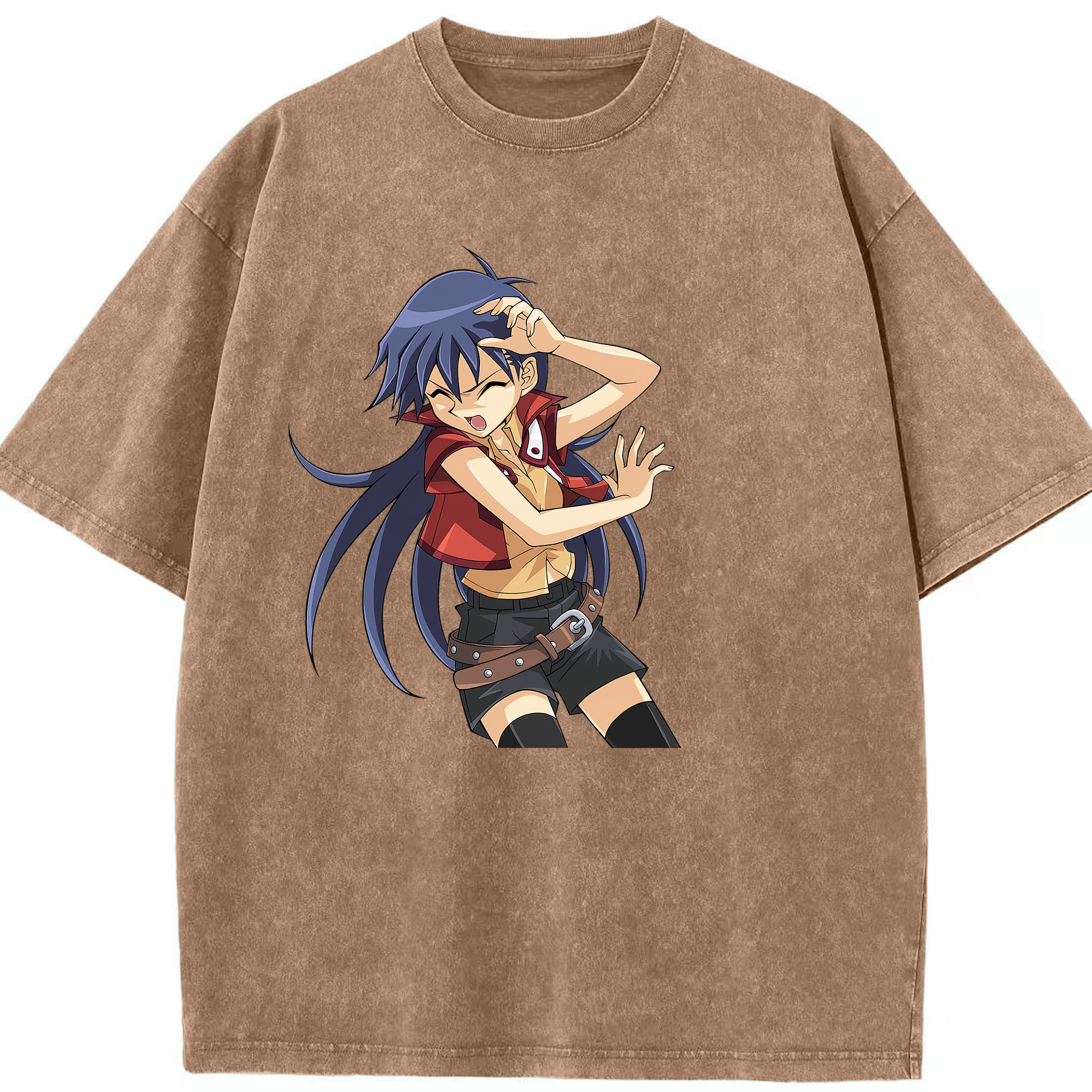 （画像用） 遊☆戯☆王 Yu-Gi-Oh! 綿100% ヴィンテージ風 半袖Tシャツ（フロントプリント）