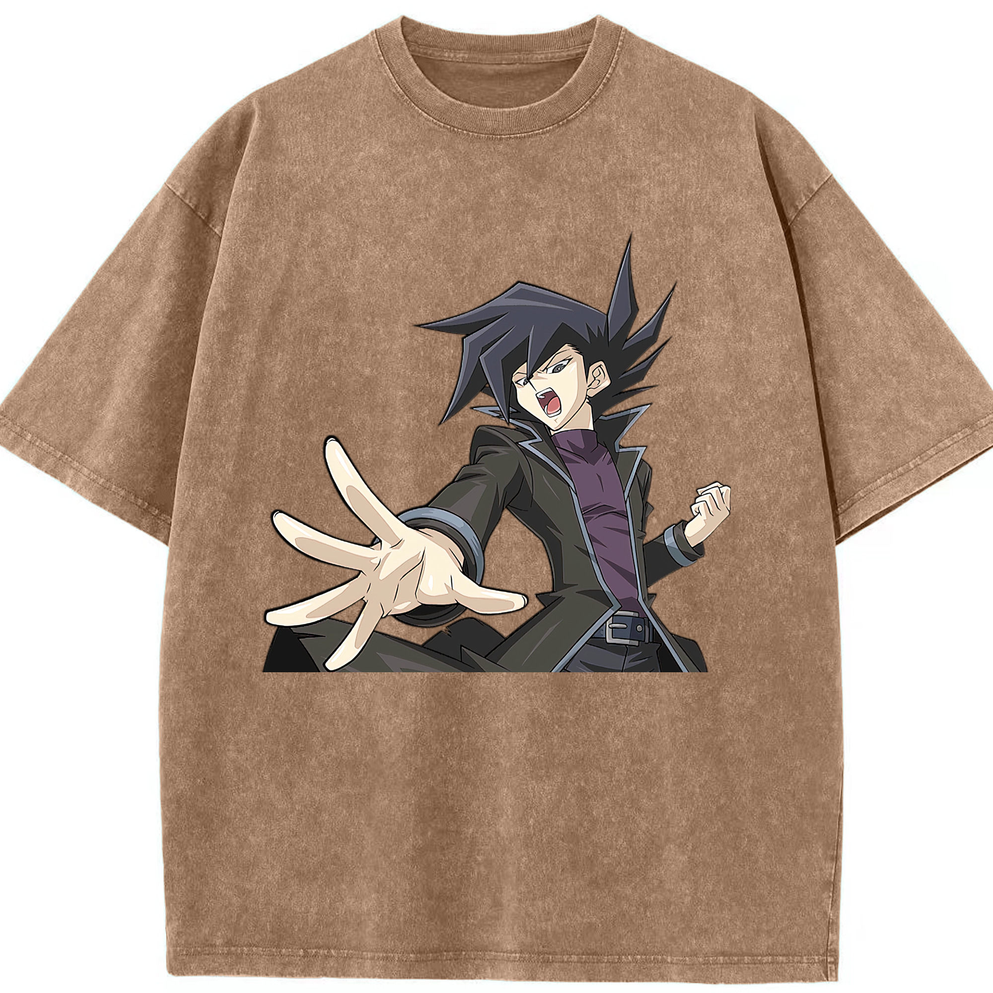 （画像用） 遊☆戯☆王 Yu-Gi-Oh! 綿100% ヴィンテージ風 半袖Tシャツ（フロントプリント）