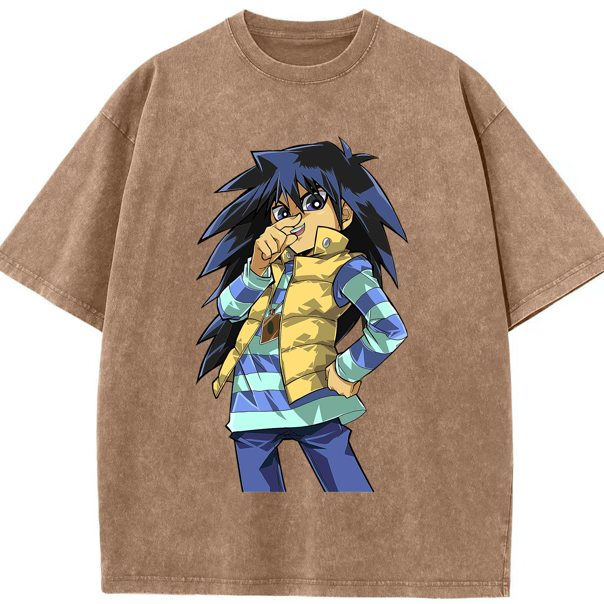 （画像用） 遊☆戯☆王 Yu-Gi-Oh! 綿100% ヴィンテージ風 半袖Tシャツ（フロントプリント）