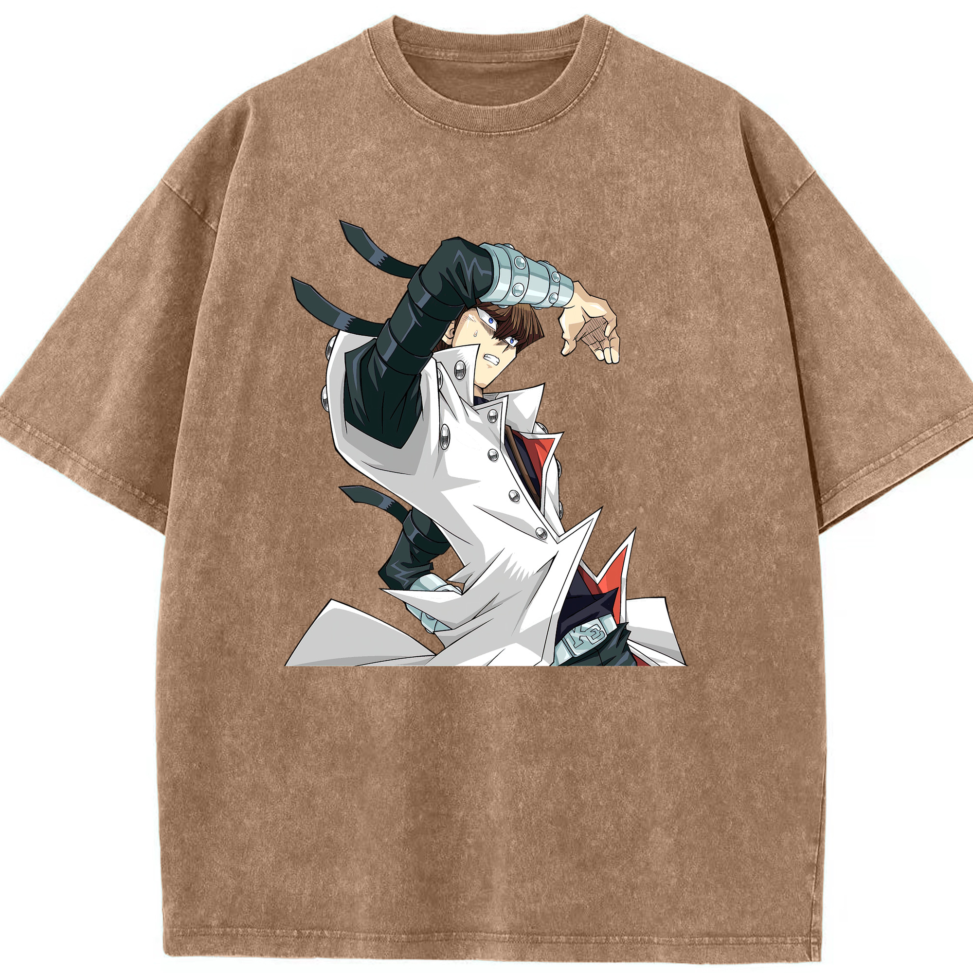 （画像用） 遊☆戯☆王 Yu-Gi-Oh! 綿100% ヴィンテージ風 半袖Tシャツ（フロントプリント）