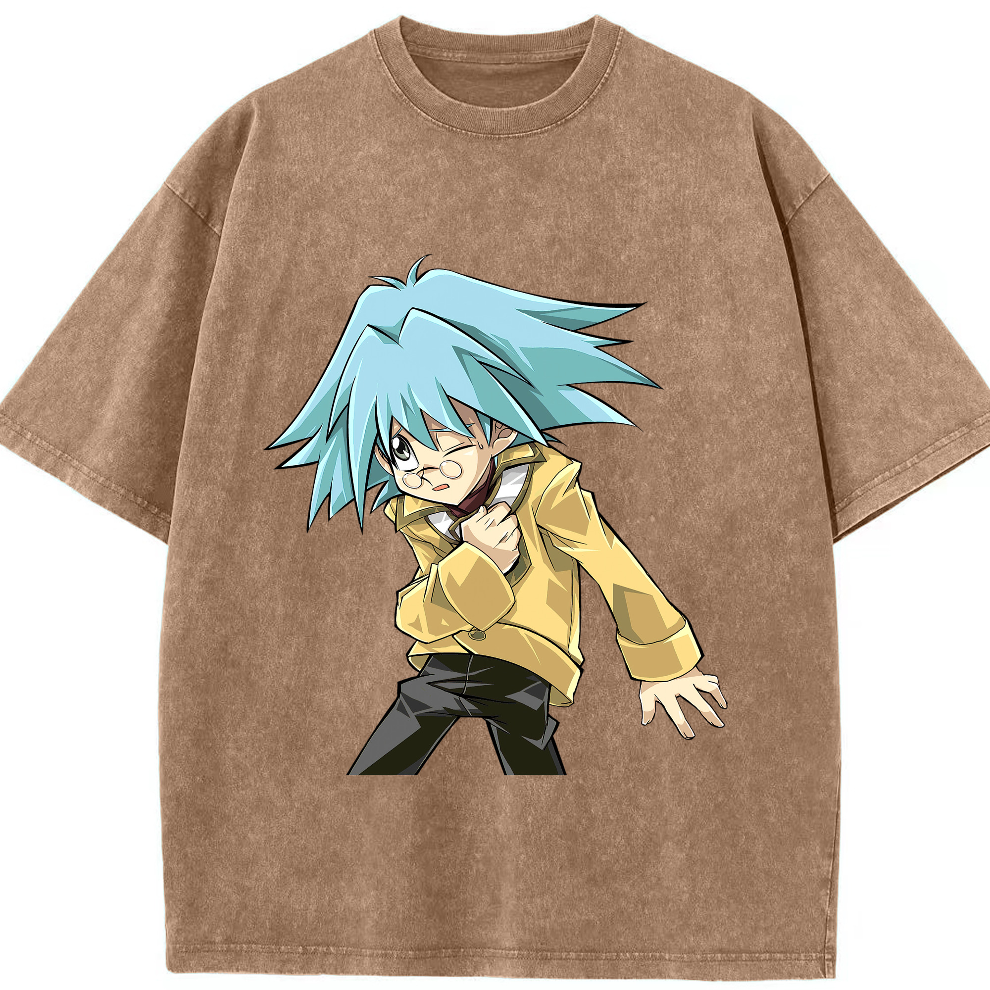 （画像用） 遊☆戯☆王 Yu-Gi-Oh! 綿100% ヴィンテージ風 半袖Tシャツ（フロントプリント）