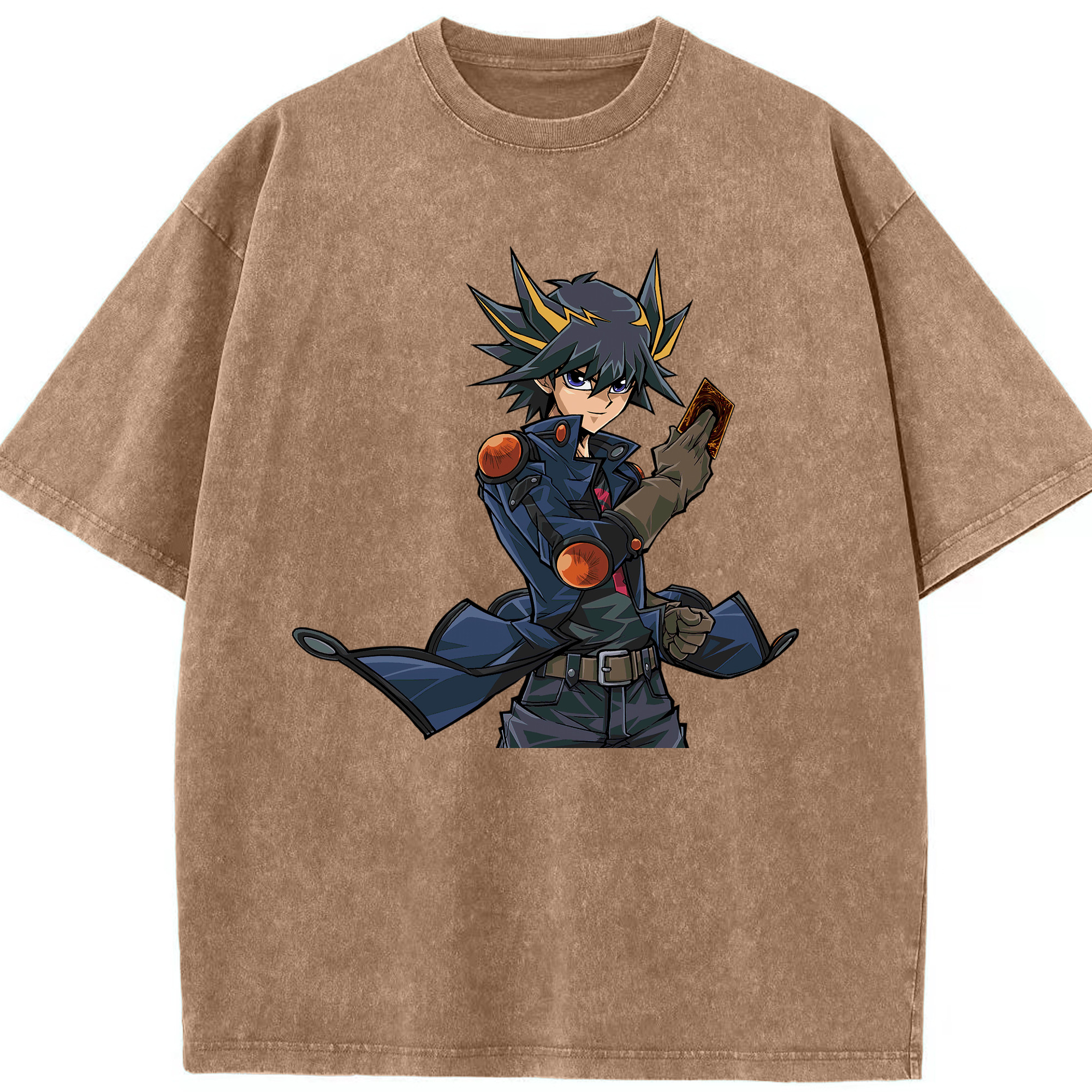 （画像用） 遊☆戯☆王 Yu-Gi-Oh! 綿100% ヴィンテージ風 半袖Tシャツ（フロントプリント）