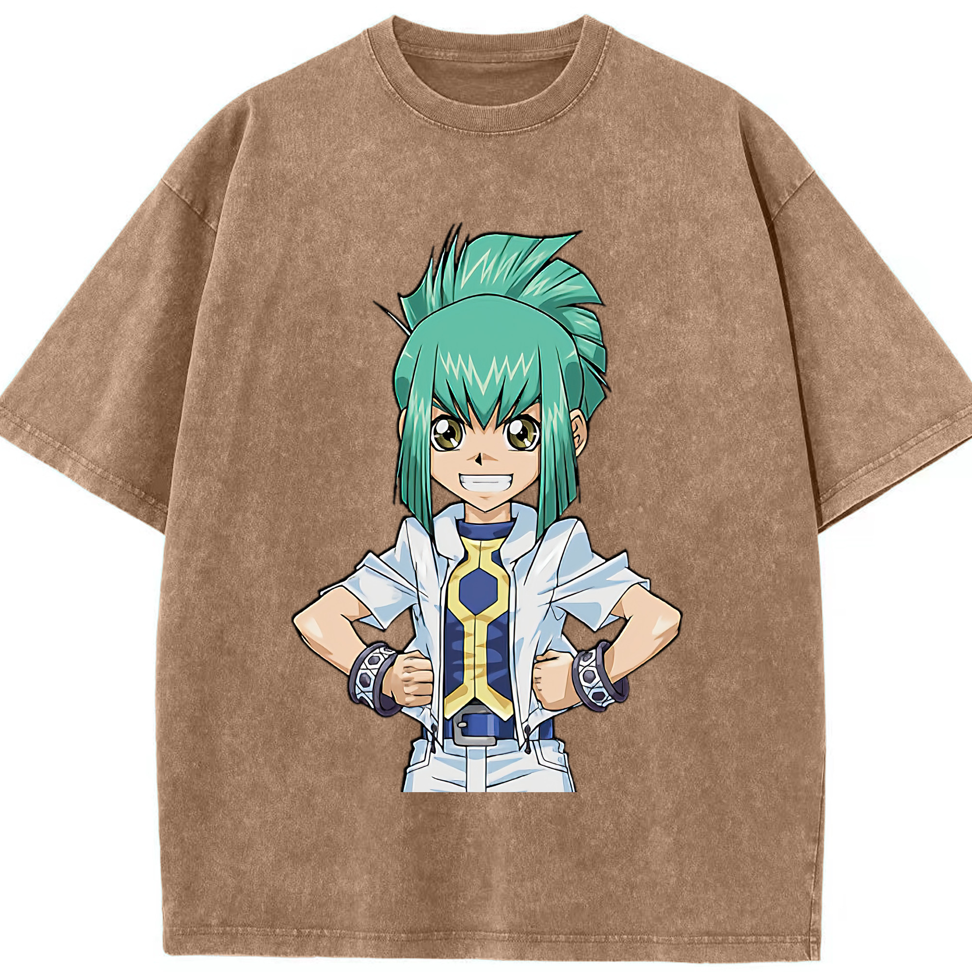 （画像用） 遊☆戯☆王 Yu-Gi-Oh! 綿100% ヴィンテージ風 半袖Tシャツ（フロントプリント）