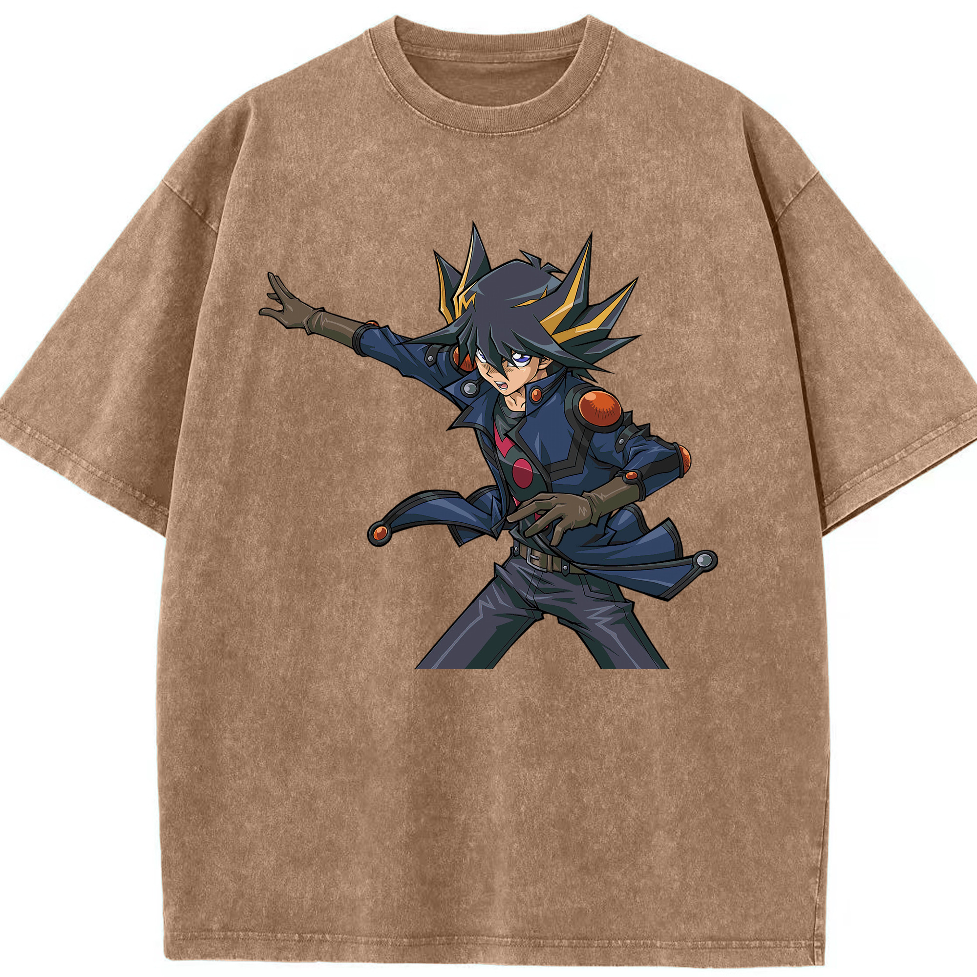 （画像用） 遊☆戯☆王 Yu-Gi-Oh! 綿100% ヴィンテージ風 半袖Tシャツ（フロントプリント）
