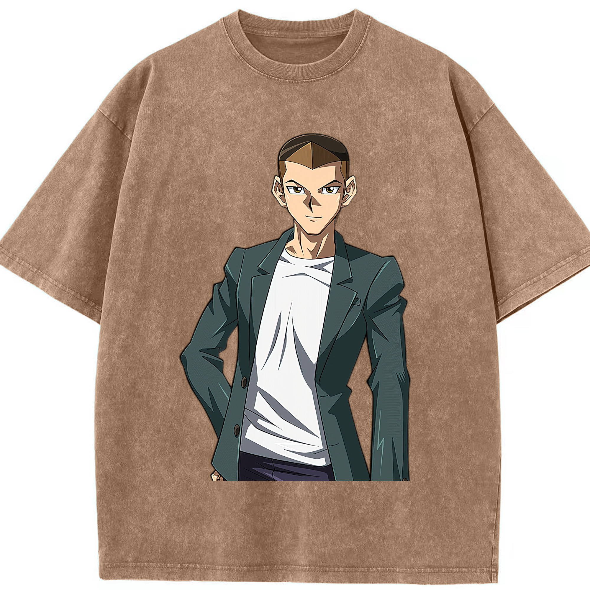 （画像用） 遊☆戯☆王 Yu-Gi-Oh! 綿100% ヴィンテージ風 半袖Tシャツ（フロントプリント）