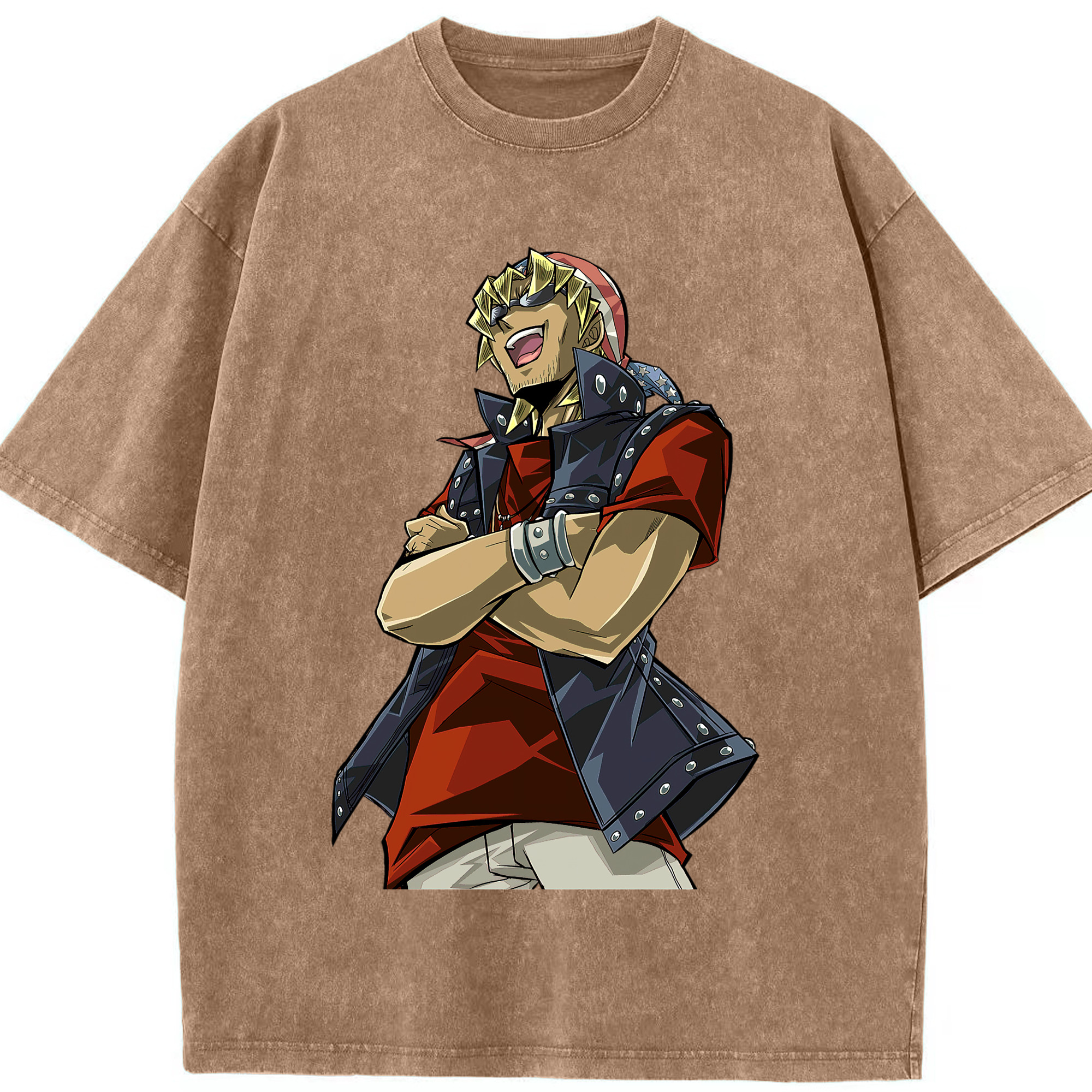 （画像用） 遊☆戯☆王 Yu-Gi-Oh! 綿100% ヴィンテージ風 半袖Tシャツ（フロントプリント）