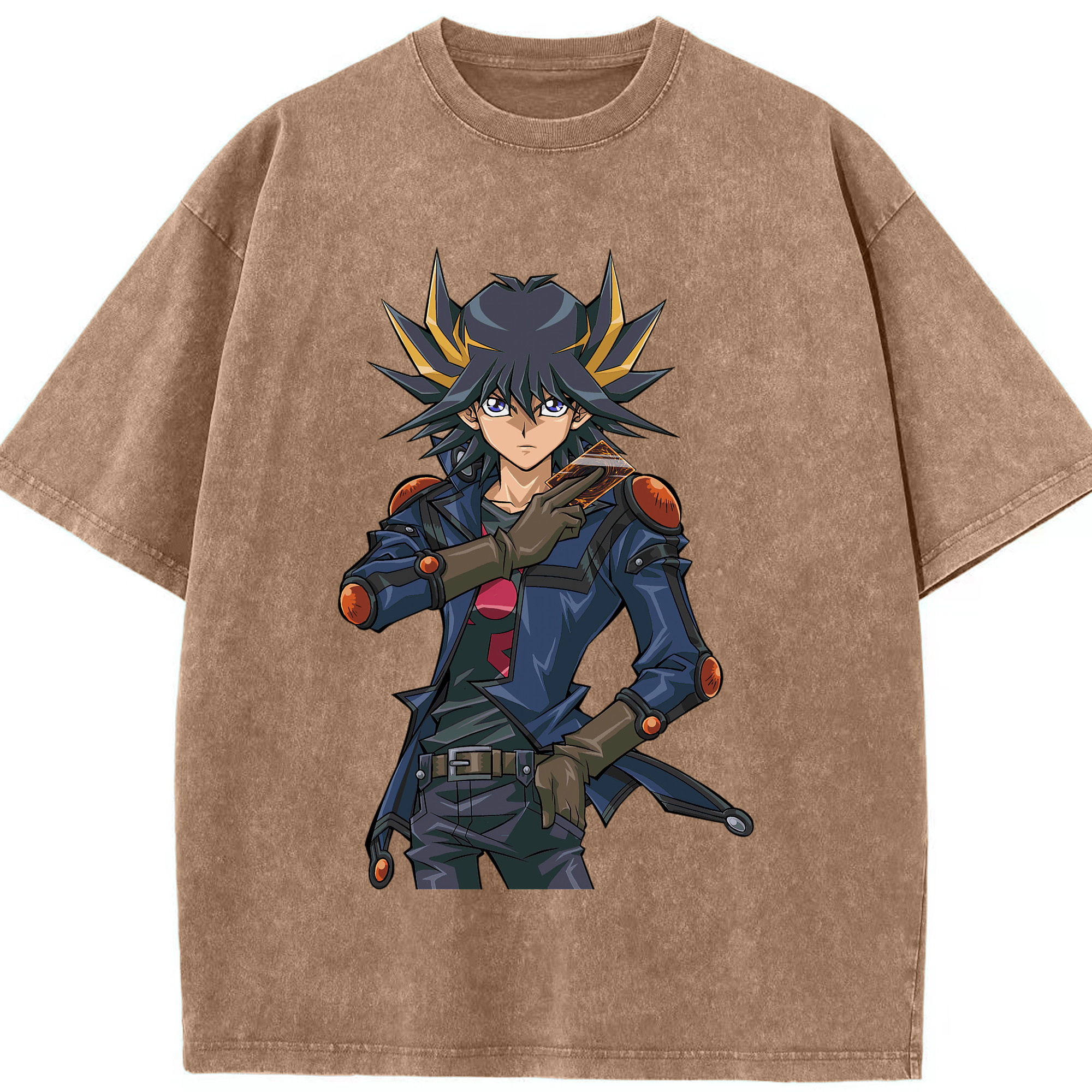 （画像用） 遊☆戯☆王 Yu-Gi-Oh! 綿100% ヴィンテージ風 半袖Tシャツ（フロントプリント）