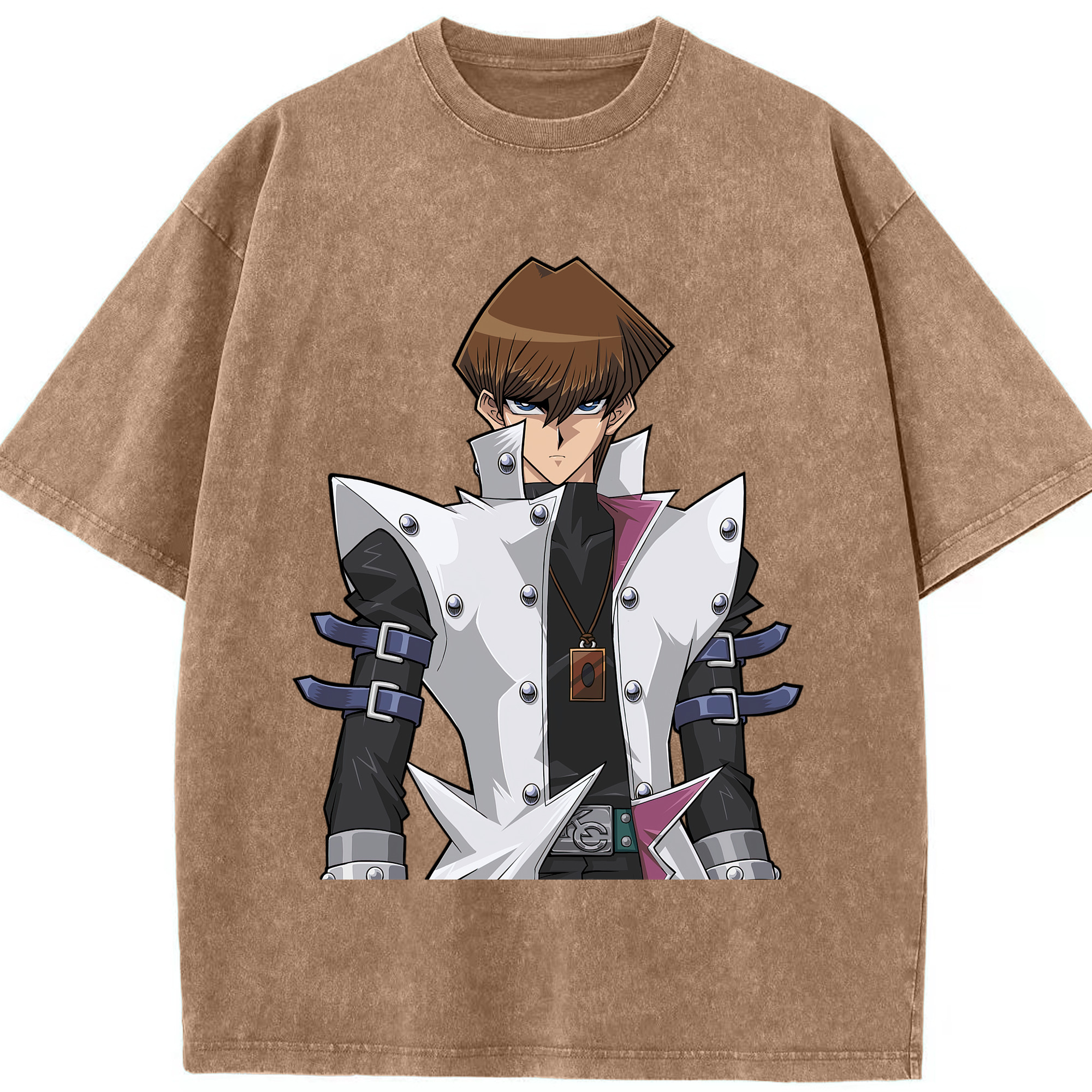 （画像用） 遊☆戯☆王 Yu-Gi-Oh! 綿100% ヴィンテージ風 半袖Tシャツ（フロントプリント）