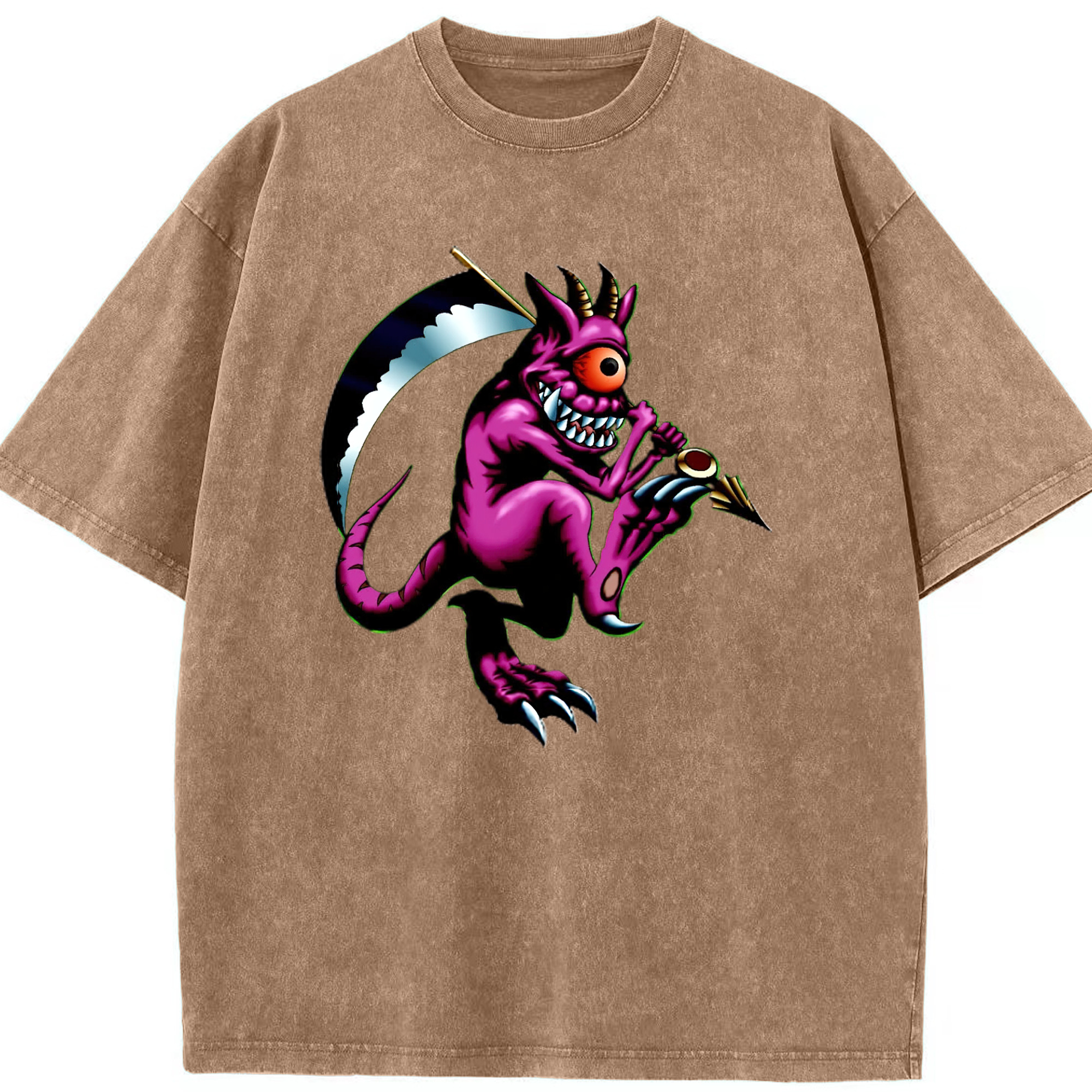 （画像用） 遊☆戯☆王 Yu-Gi-Oh! 綿100% ヴィンテージ風 半袖Tシャツ（フロントプリント）