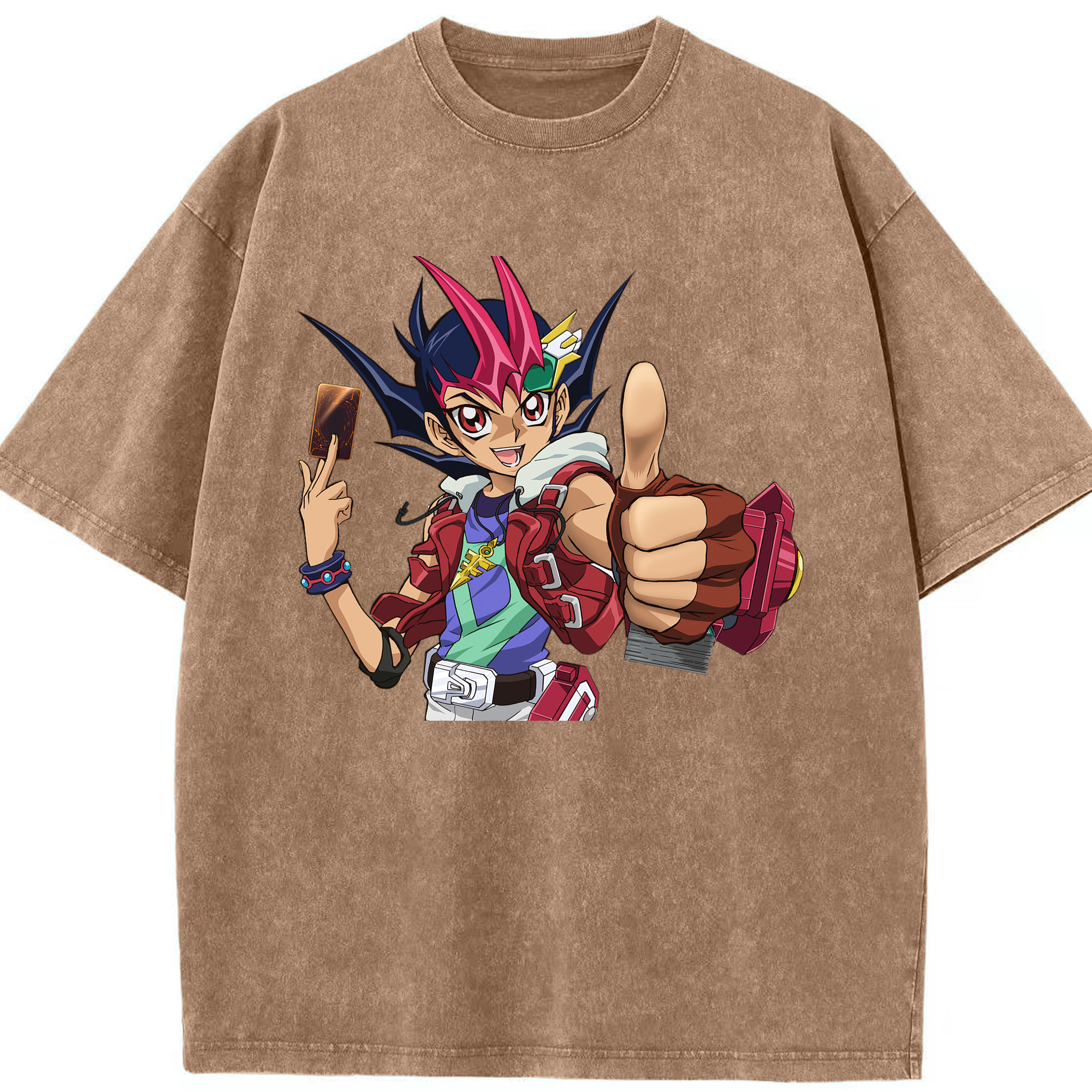 （画像用） 遊☆戯☆王 Yu-Gi-Oh! 綿100% ヴィンテージ風 半袖Tシャツ（フロントプリント）