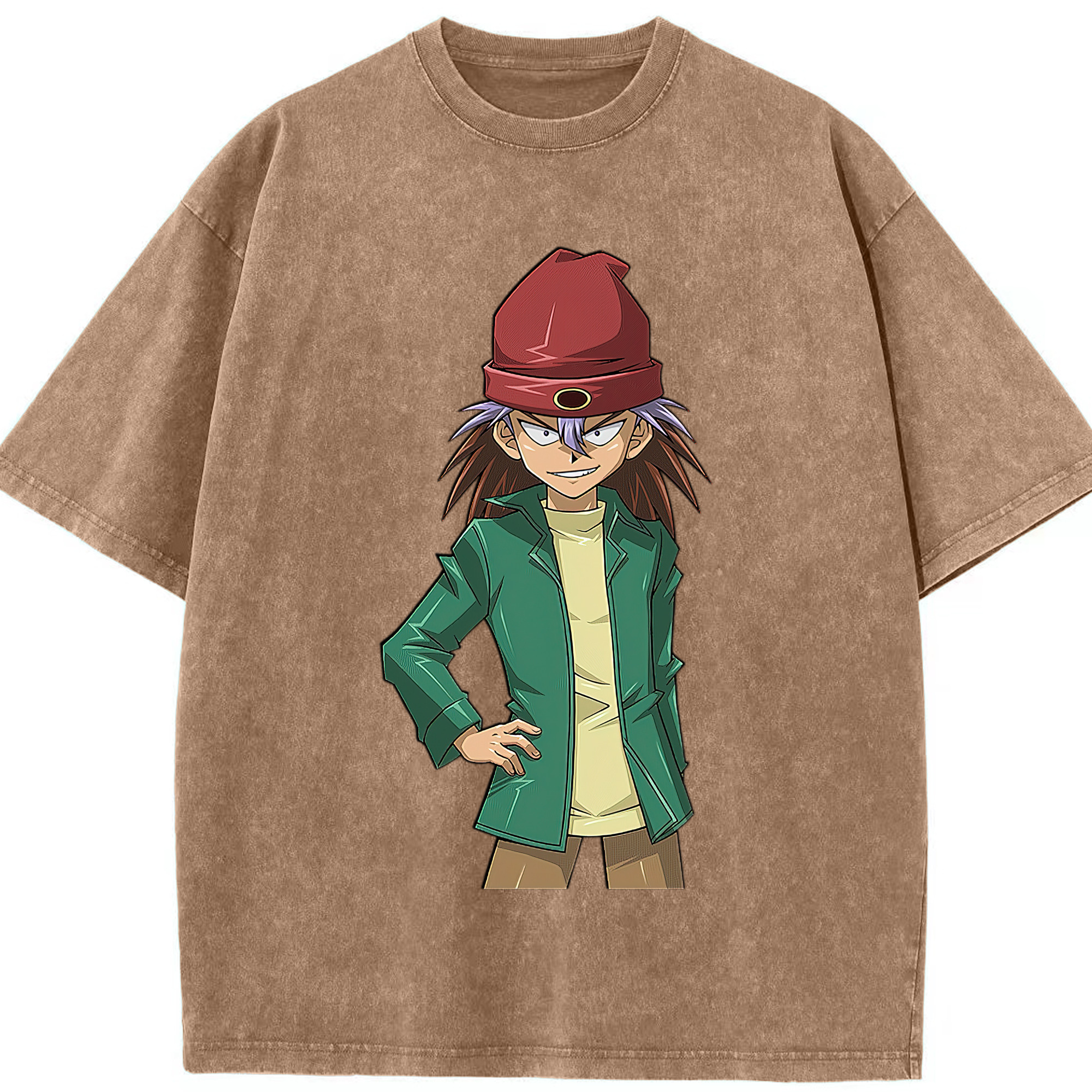 （画像用） 遊☆戯☆王 Yu-Gi-Oh! 綿100% ヴィンテージ風 半袖Tシャツ（フロントプリント）