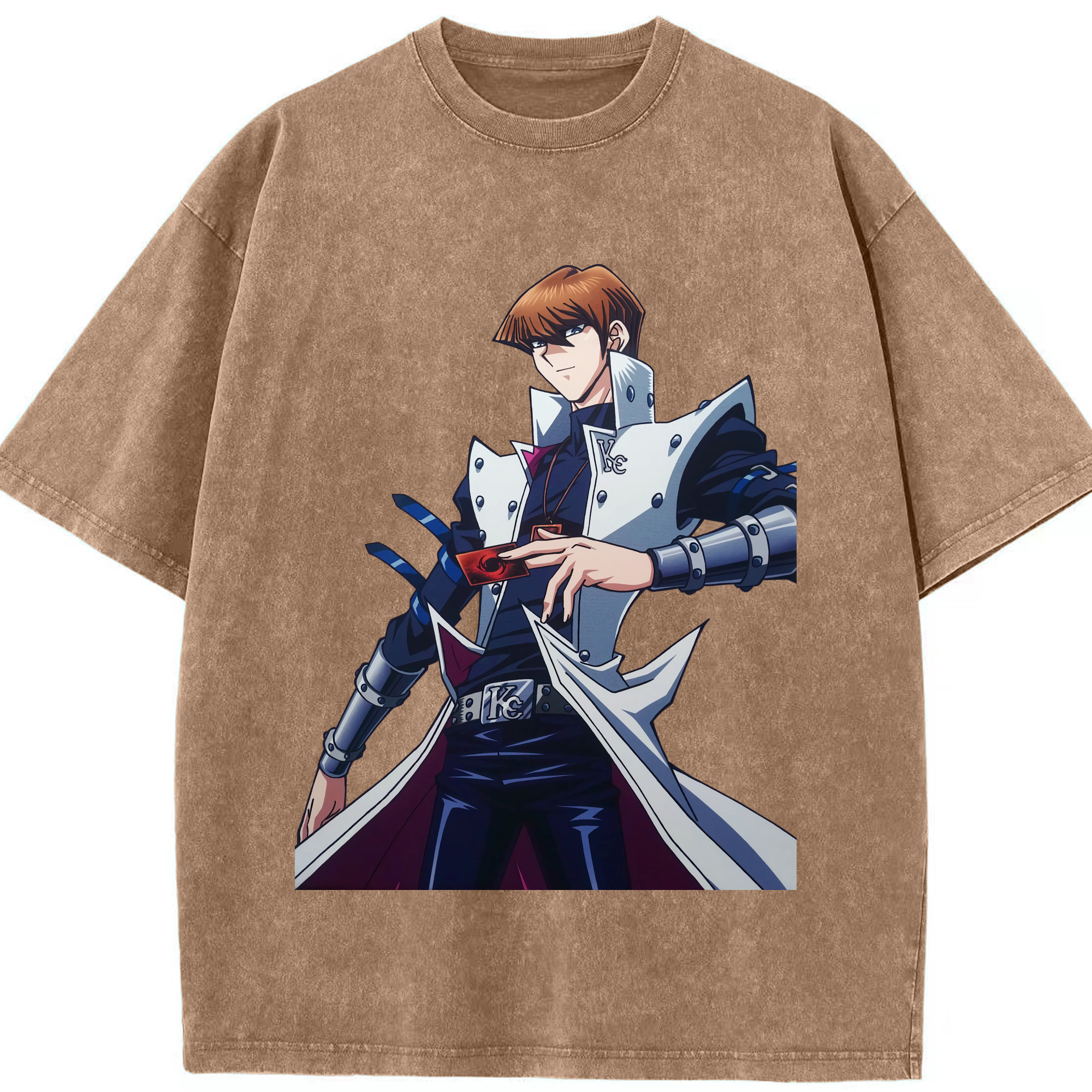（画像用） 遊☆戯☆王 Yu-Gi-Oh! 綿100% ヴィンテージ風 半袖Tシャツ（フロントプリント）