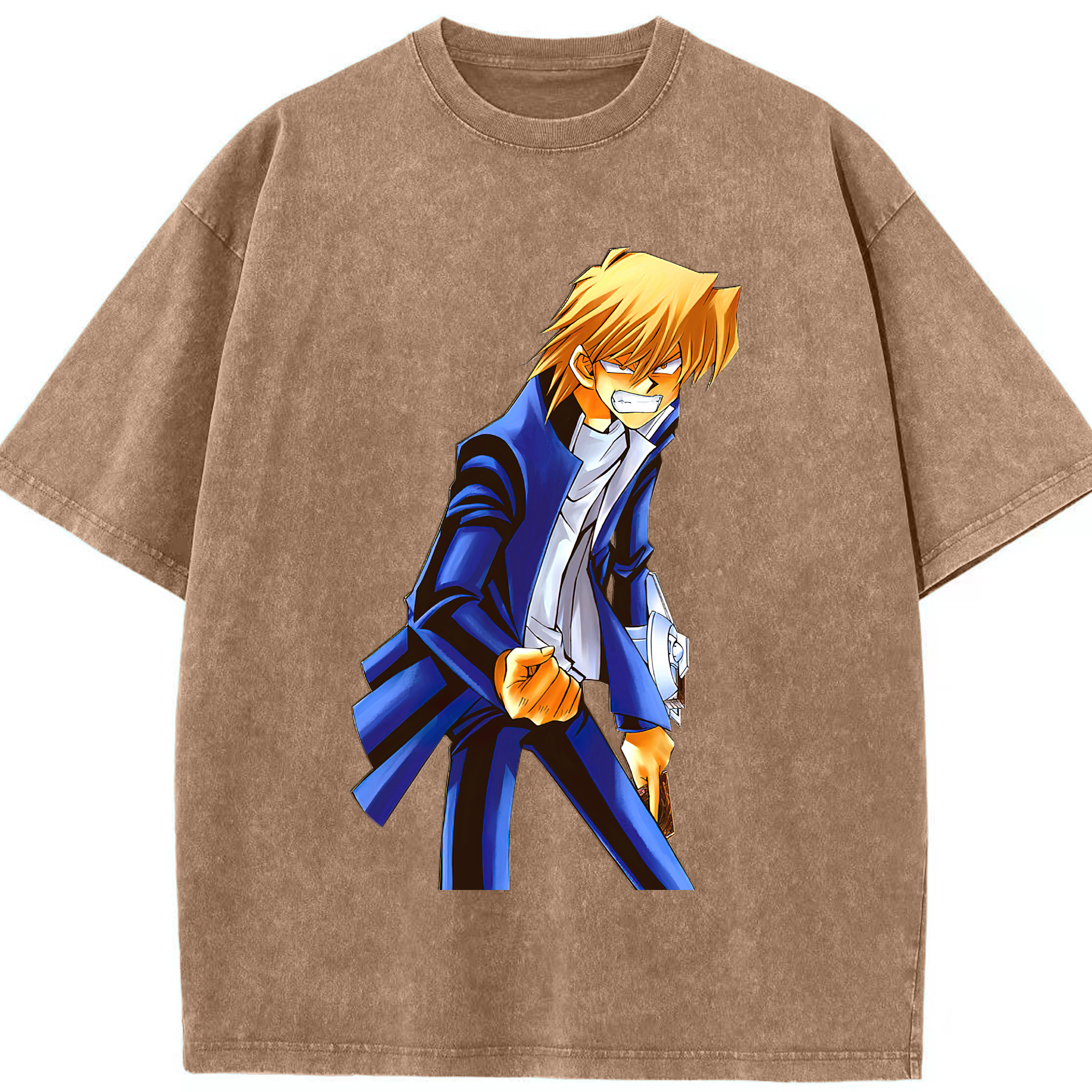 （画像用） 遊☆戯☆王 Yu-Gi-Oh! 綿100% ヴィンテージ風 半袖Tシャツ（フロントプリント）