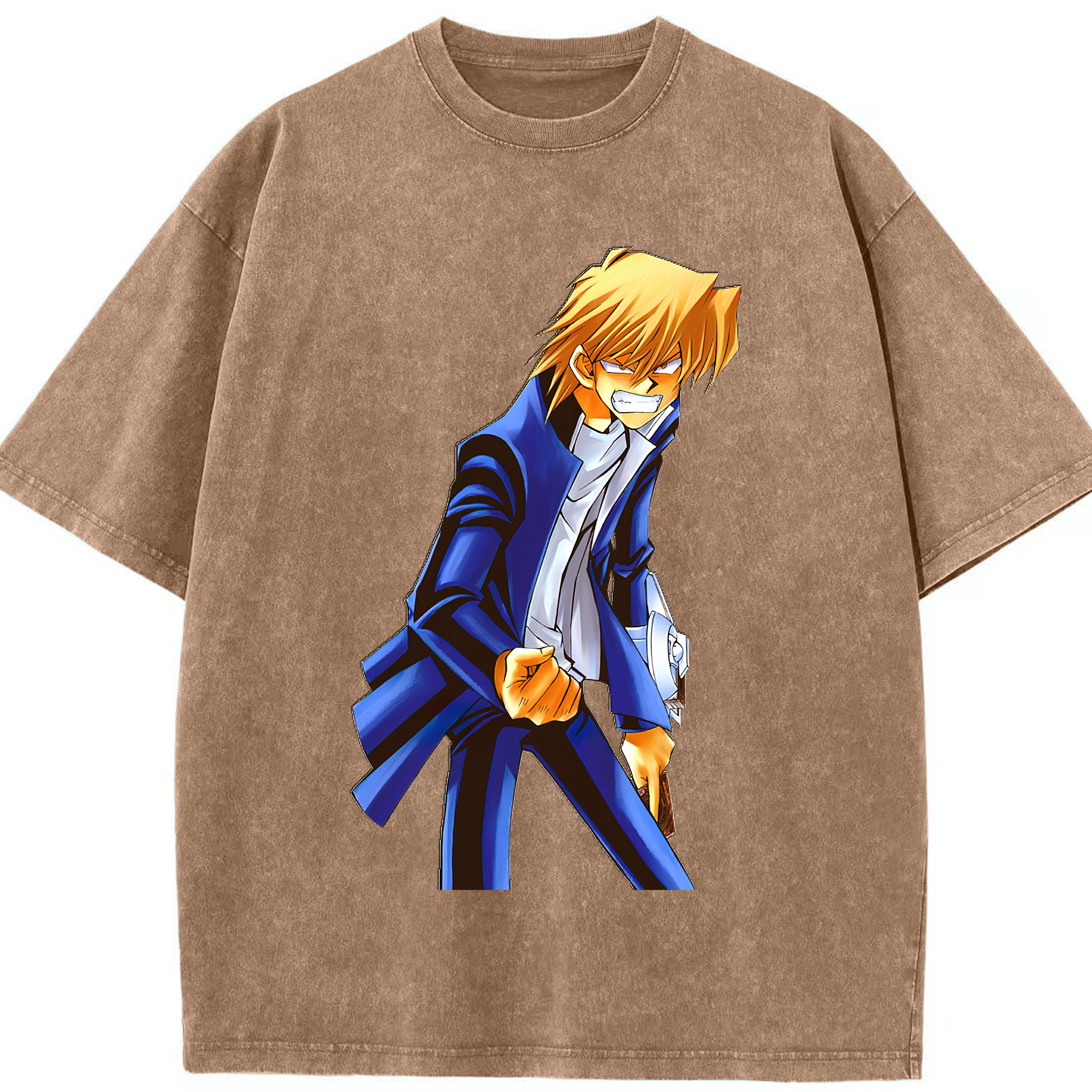 （画像用） 遊☆戯☆王 Yu-Gi-Oh! 綿100% ヴィンテージ風 半袖Tシャツ（フロントプリント）