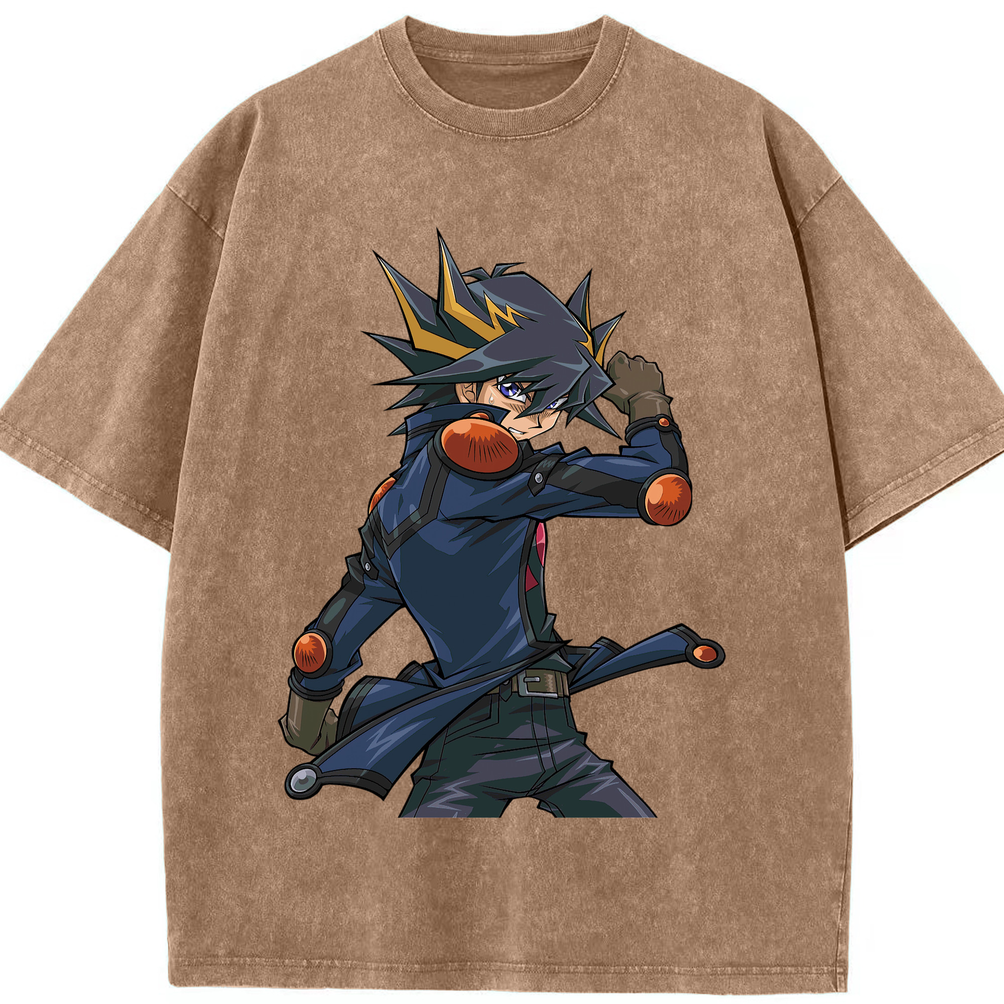 （画像用） 遊☆戯☆王 Yu-Gi-Oh! 綿100% ヴィンテージ風 半袖Tシャツ（フロントプリント）