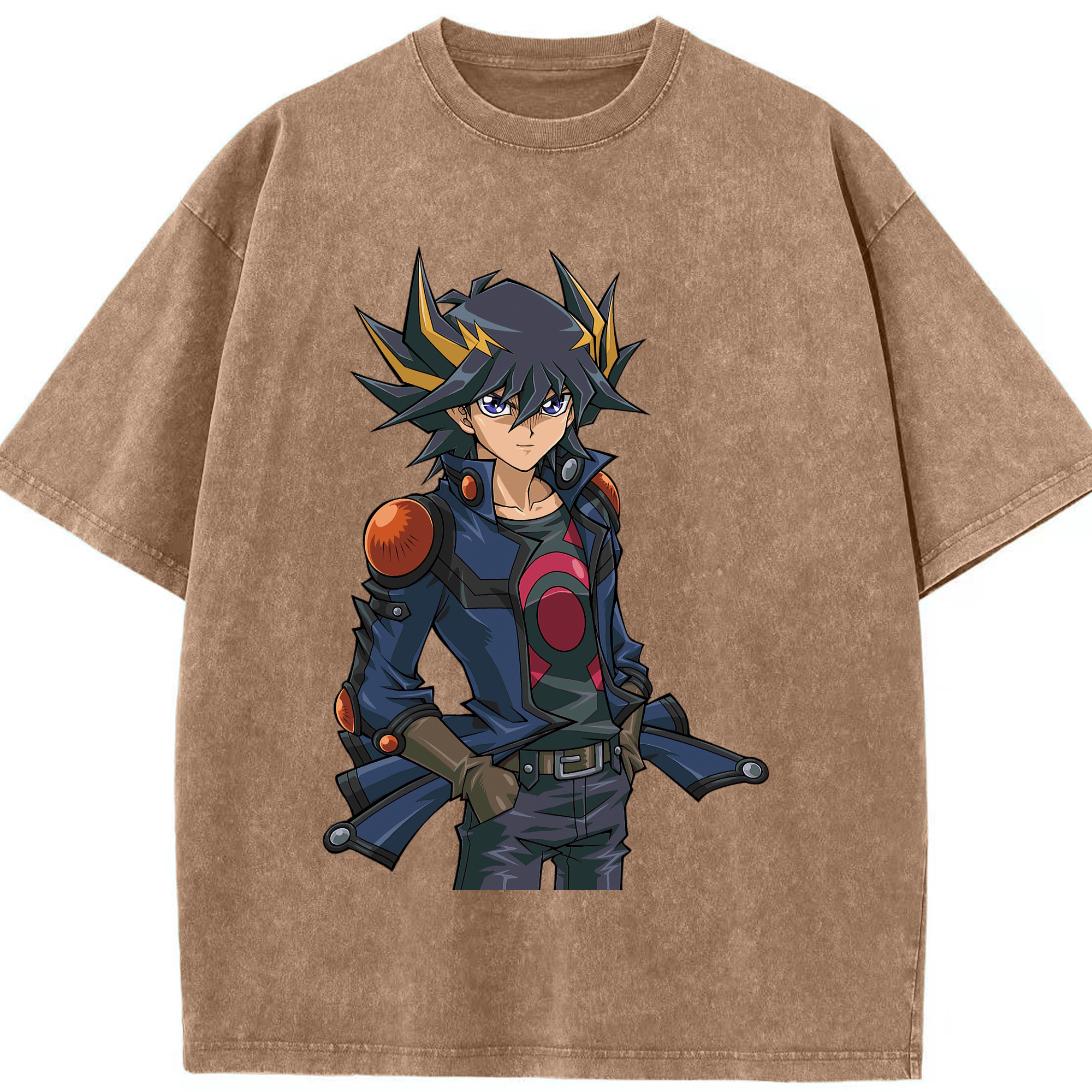 （画像用） 遊☆戯☆王 Yu-Gi-Oh! 綿100% ヴィンテージ風 半袖Tシャツ（フロントプリント）