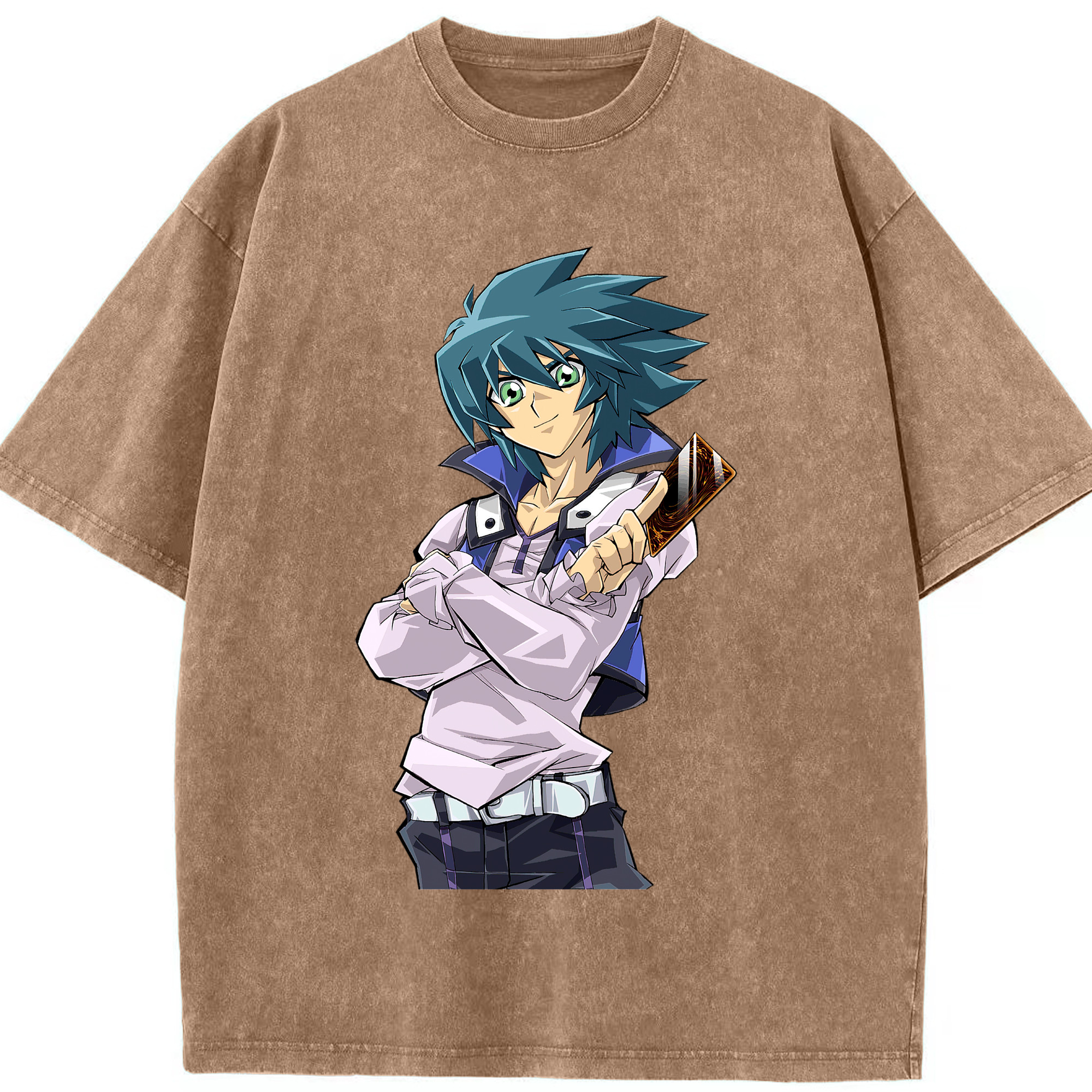 （画像用） 遊☆戯☆王 Yu-Gi-Oh! 綿100% ヴィンテージ風 半袖Tシャツ（フロントプリント）