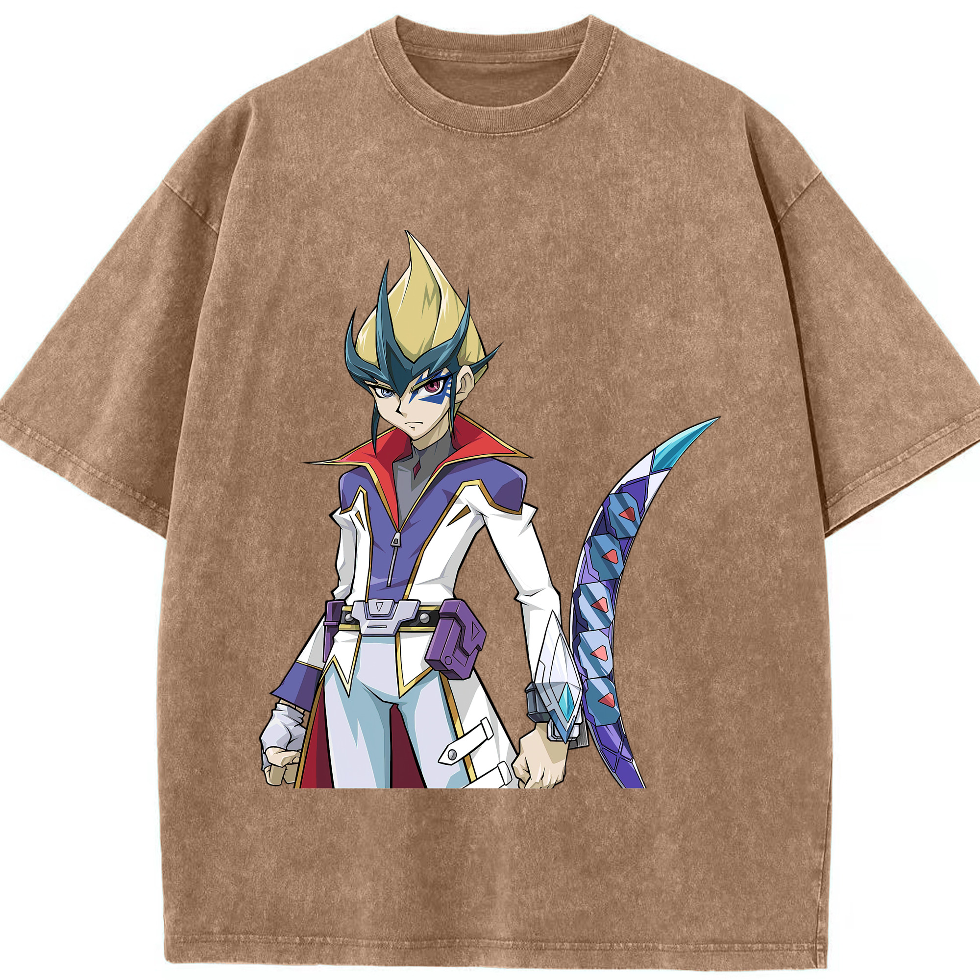 （画像用） 遊☆戯☆王 Yu-Gi-Oh! 綿100% ヴィンテージ風 半袖Tシャツ（フロントプリント）