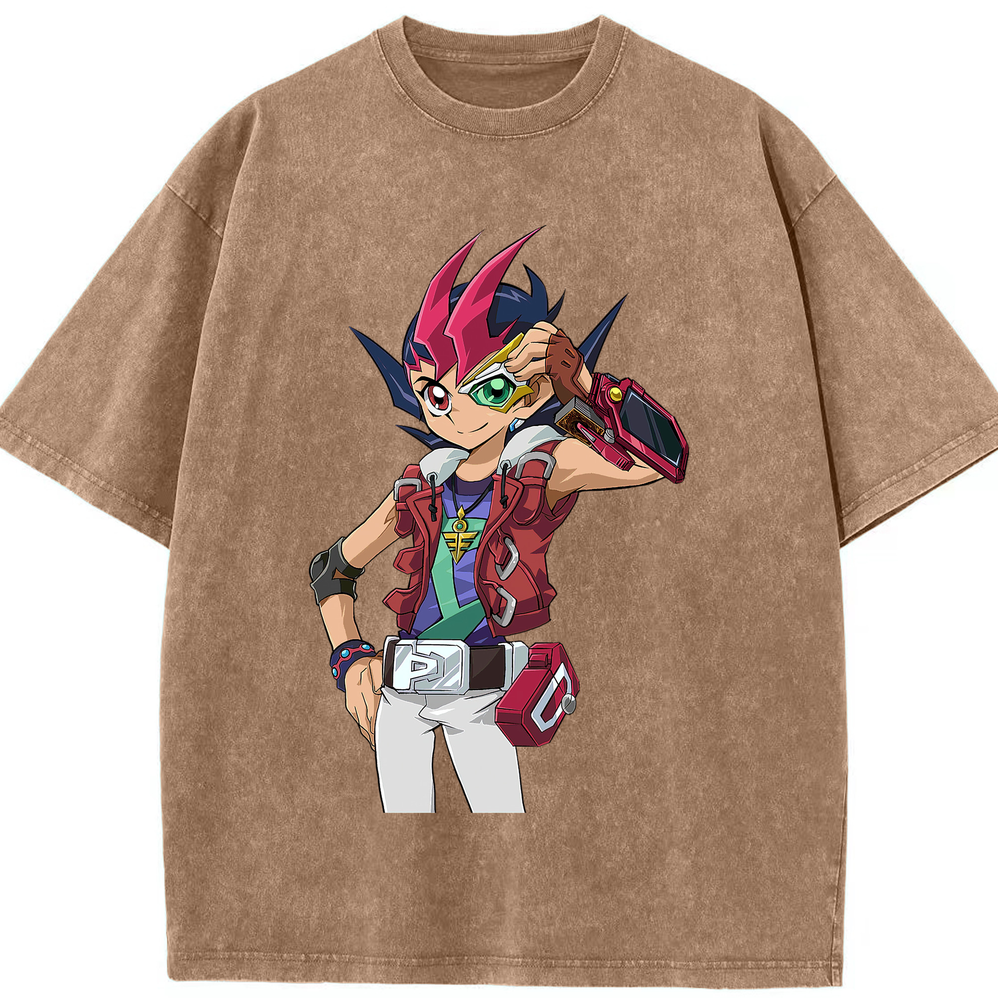 （画像用） 遊☆戯☆王 Yu-Gi-Oh! 綿100% ヴィンテージ風 半袖Tシャツ（フロントプリント）