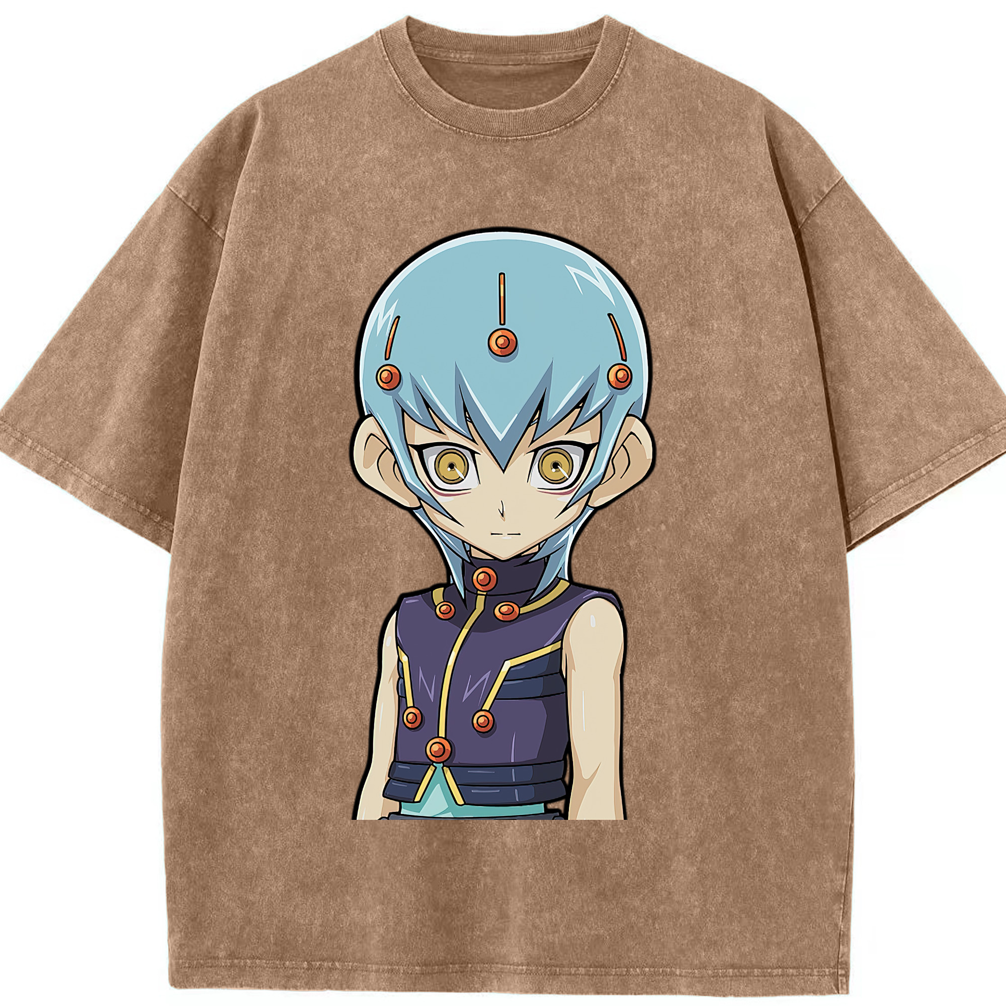 （画像用） 遊☆戯☆王 Yu-Gi-Oh! 綿100% ヴィンテージ風 半袖Tシャツ（フロントプリント）