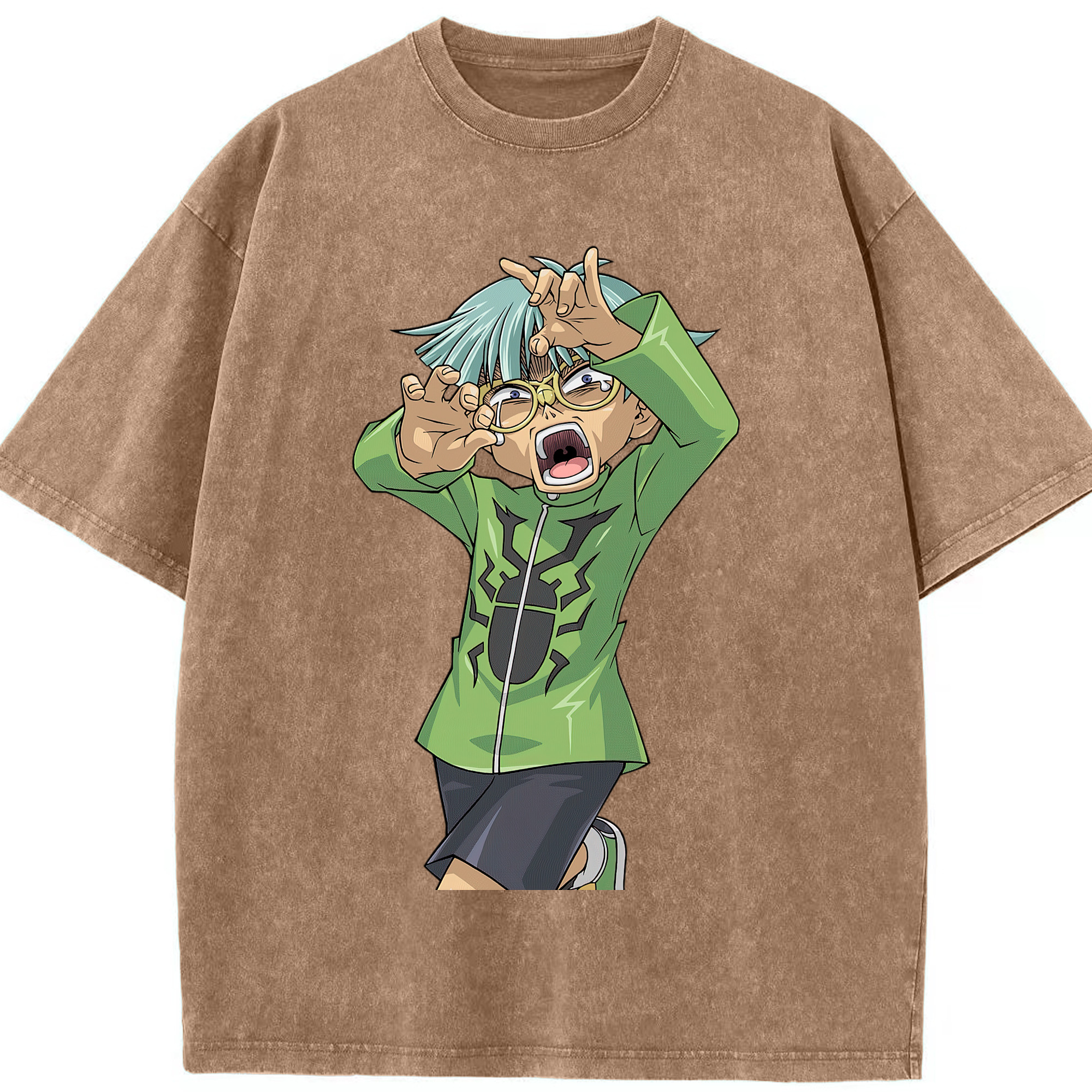 （画像用） 遊☆戯☆王 Yu-Gi-Oh! 綿100% ヴィンテージ風 半袖Tシャツ（フロントプリント）