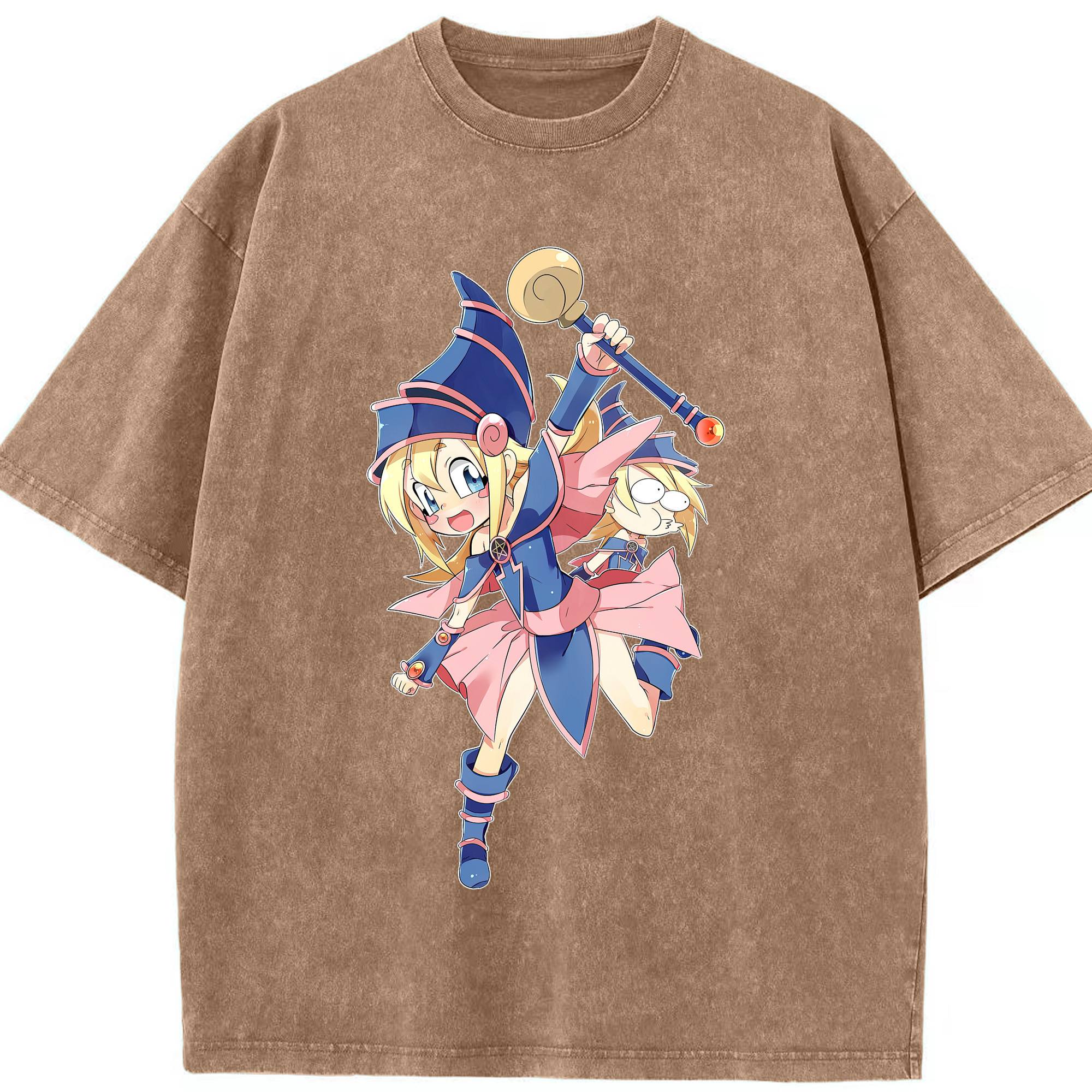 （画像用） 遊☆戯☆王 Yu-Gi-Oh! 綿100% ヴィンテージ風 半袖Tシャツ（フロントプリント）