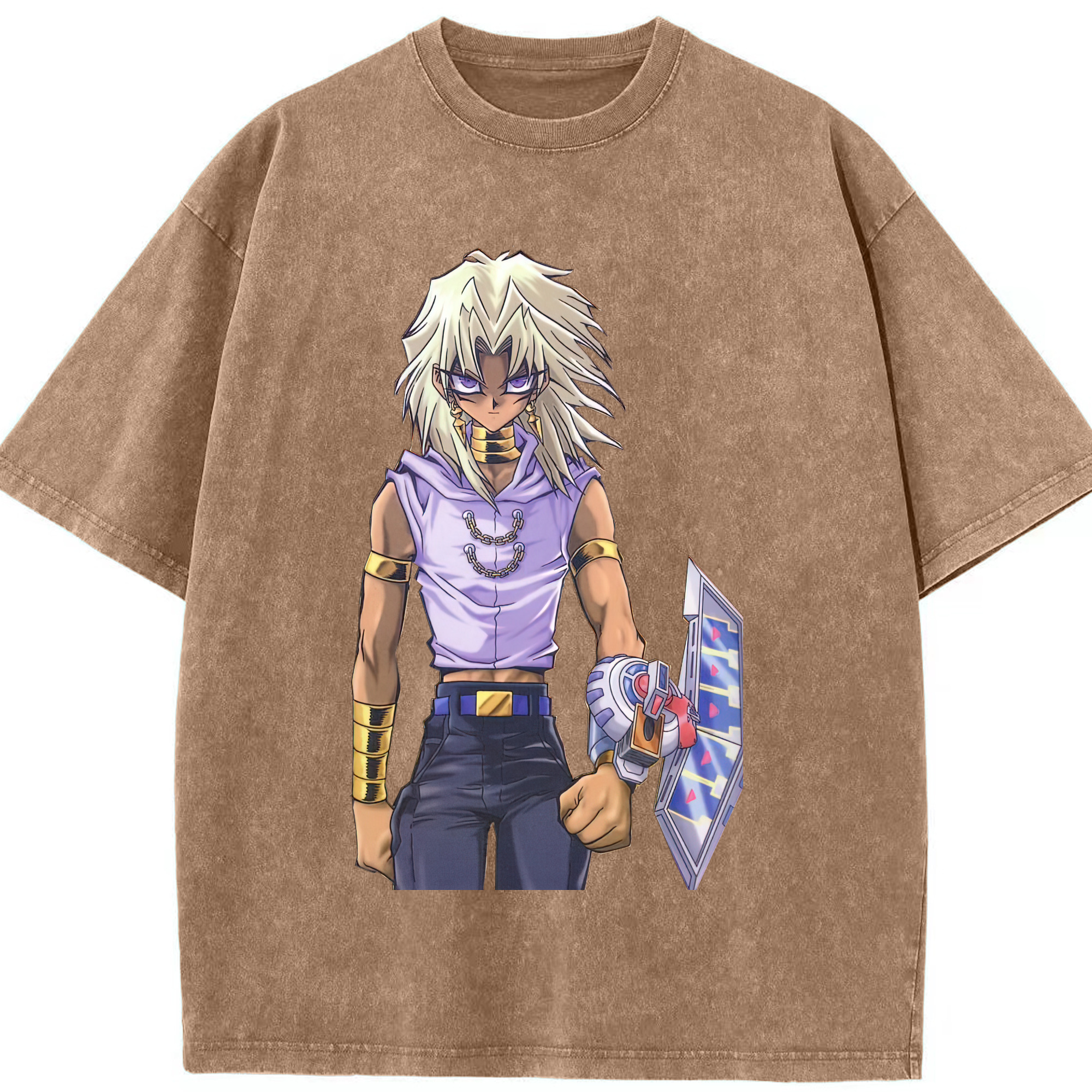 （画像用） 遊☆戯☆王 Yu-Gi-Oh! 綿100% ヴィンテージ風 半袖Tシャツ（フロントプリント）
