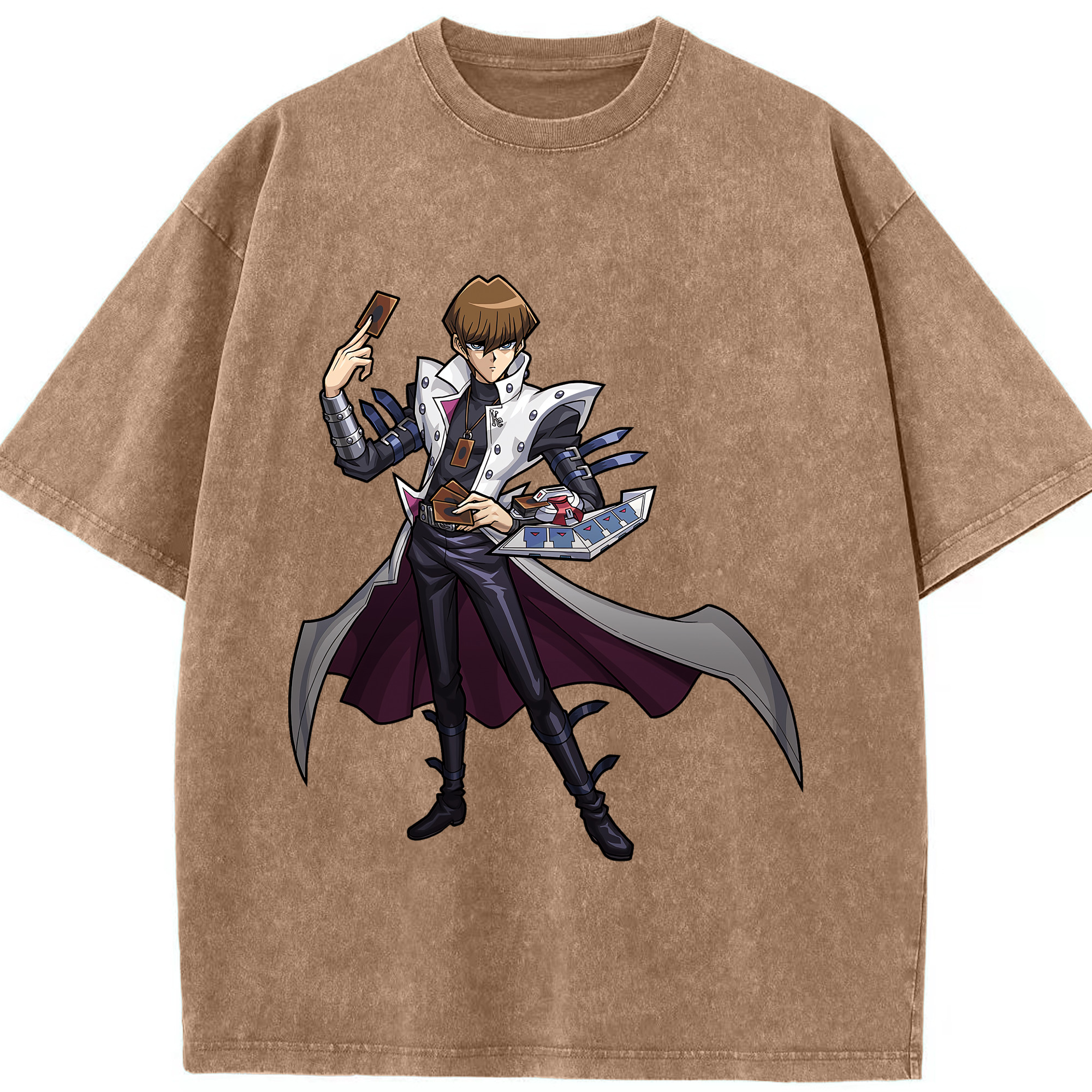 （画像用） 遊☆戯☆王 Yu-Gi-Oh! 綿100% ヴィンテージ風 半袖Tシャツ（フロントプリント）