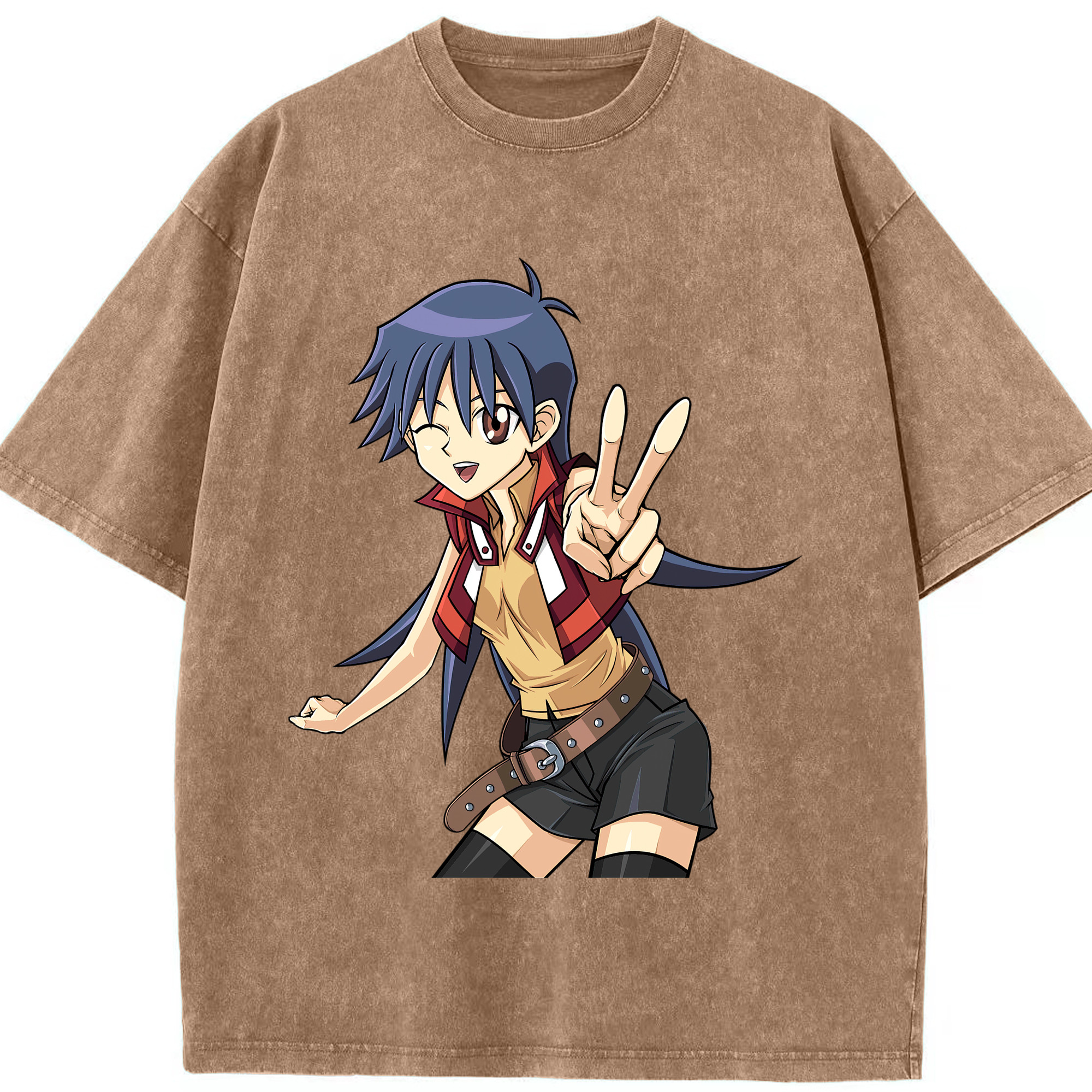 （画像用） 遊☆戯☆王 Yu-Gi-Oh! 綿100% ヴィンテージ風 半袖Tシャツ（フロントプリント）