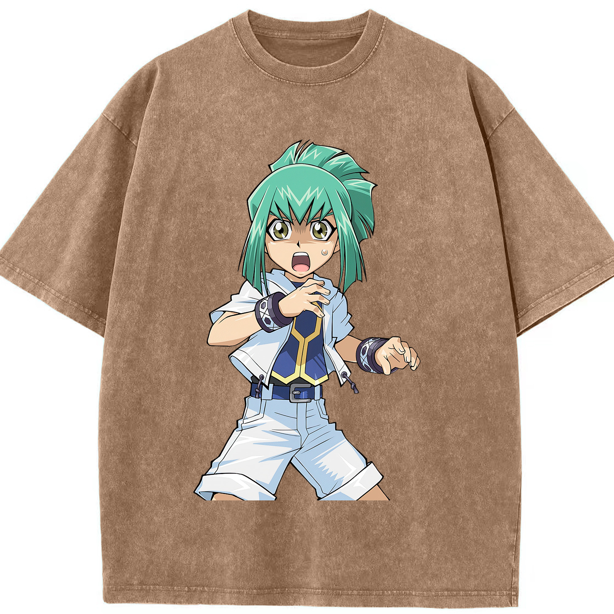 （画像用） 遊☆戯☆王 Yu-Gi-Oh! 綿100% ヴィンテージ風 半袖Tシャツ（フロントプリント）