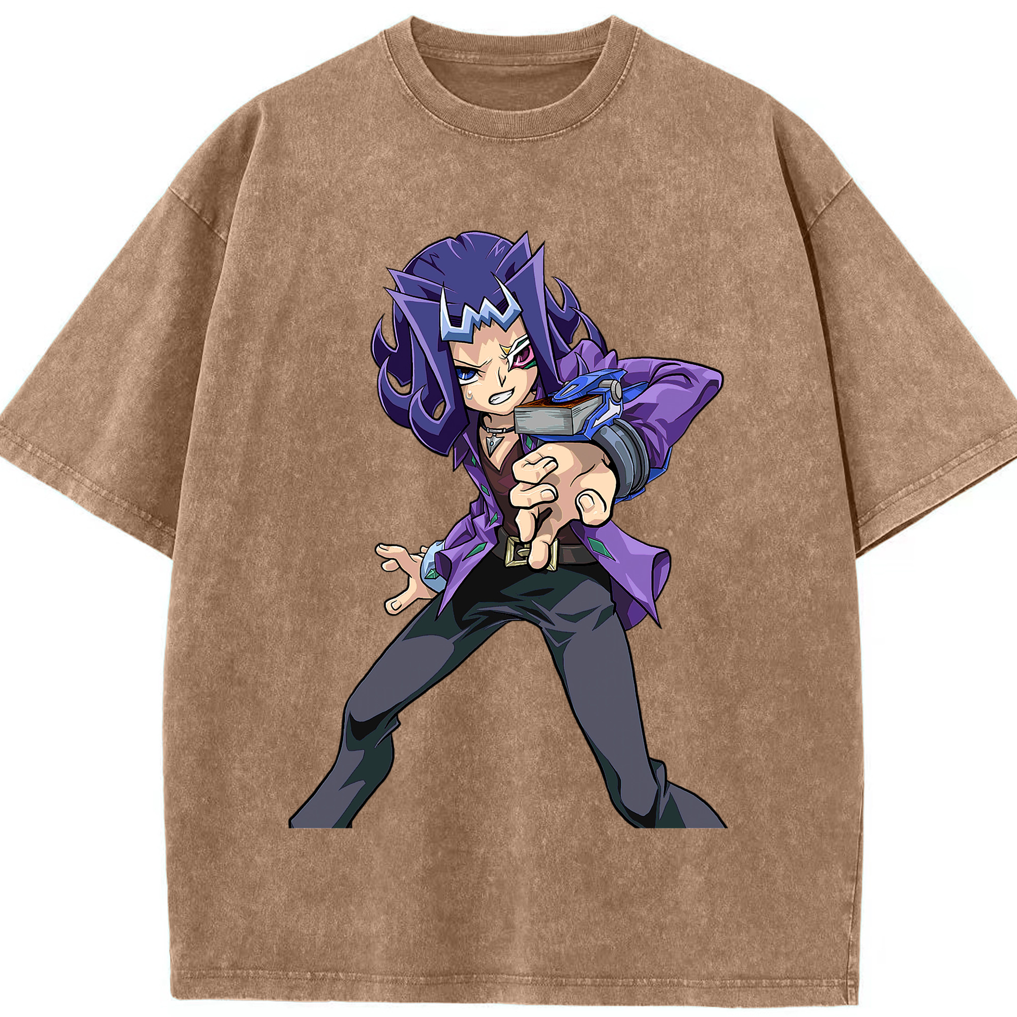 （画像用） 遊☆戯☆王 Yu-Gi-Oh! 綿100% ヴィンテージ風 半袖Tシャツ（フロントプリント）