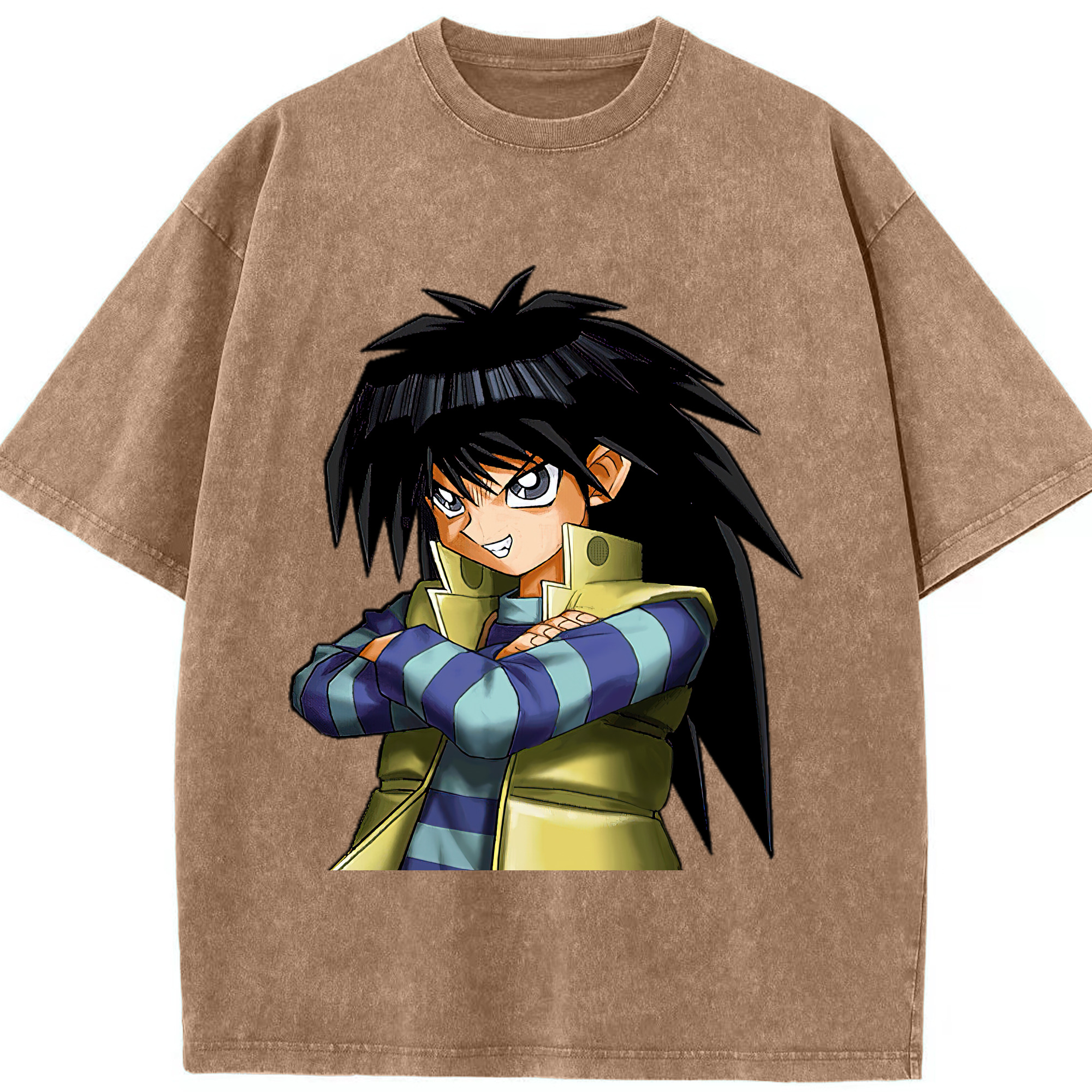 （画像用） 遊☆戯☆王 Yu-Gi-Oh! 綿100% ヴィンテージ風 半袖Tシャツ（フロントプリント）