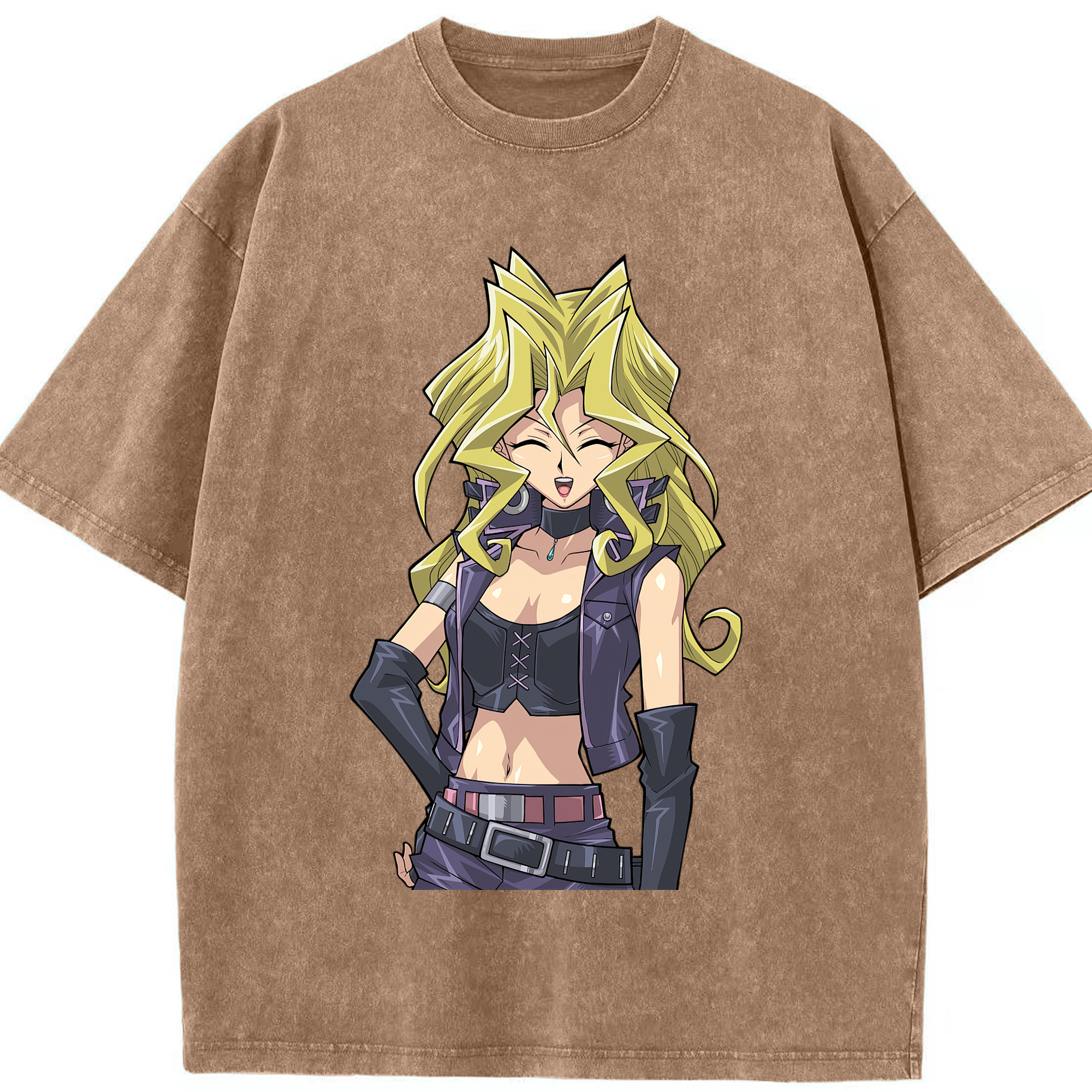 （画像用） 遊☆戯☆王 Yu-Gi-Oh! 綿100% ヴィンテージ風 半袖Tシャツ（フロントプリント）