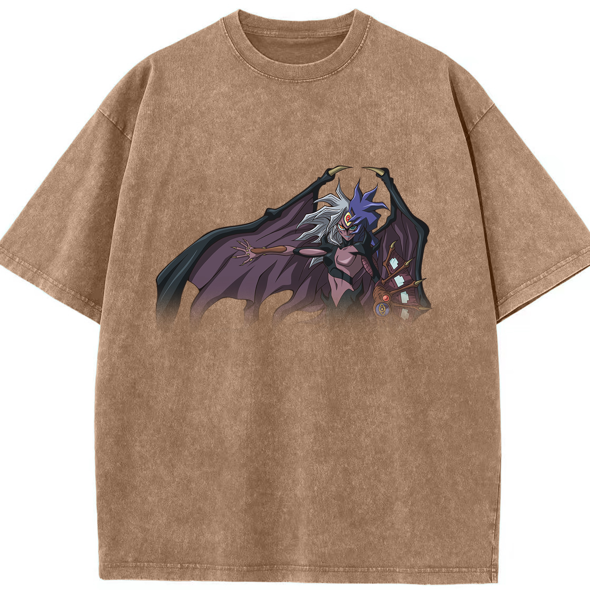 （画像用） 遊☆戯☆王 Yu-Gi-Oh! 綿100% ヴィンテージ風 半袖Tシャツ（フロントプリント）
