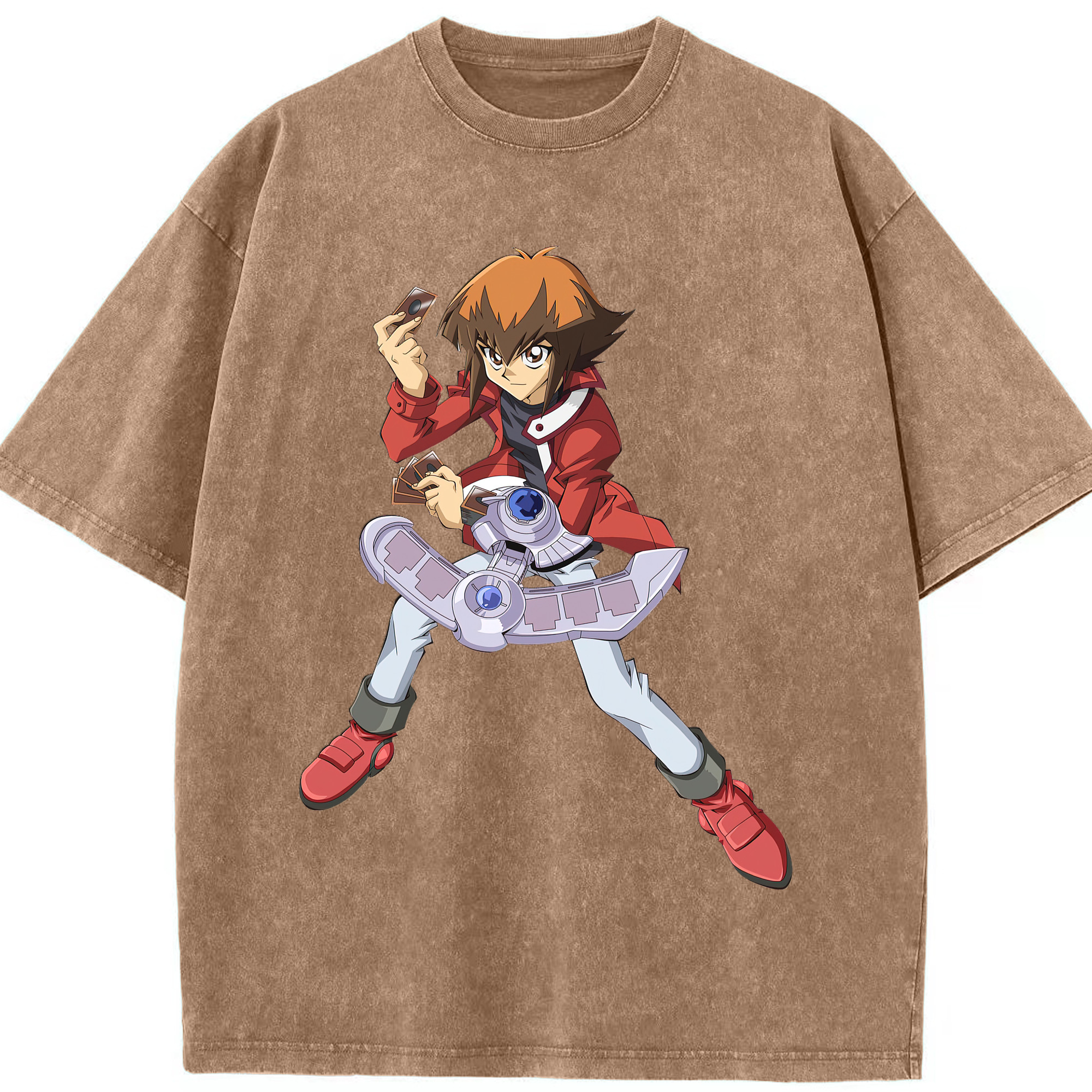 （画像用） 遊☆戯☆王 Yu-Gi-Oh! 綿100% ヴィンテージ風 半袖Tシャツ（フロントプリント）