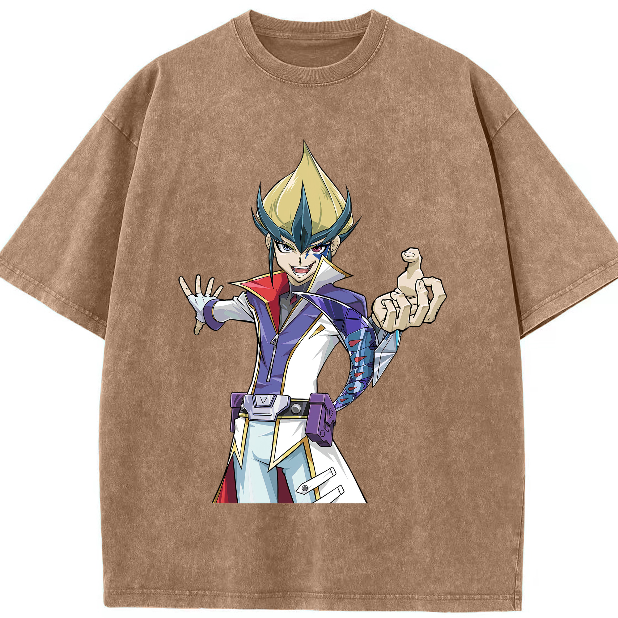 （画像用） 遊☆戯☆王 Yu-Gi-Oh! 綿100% ヴィンテージ風 半袖Tシャツ（フロントプリント）