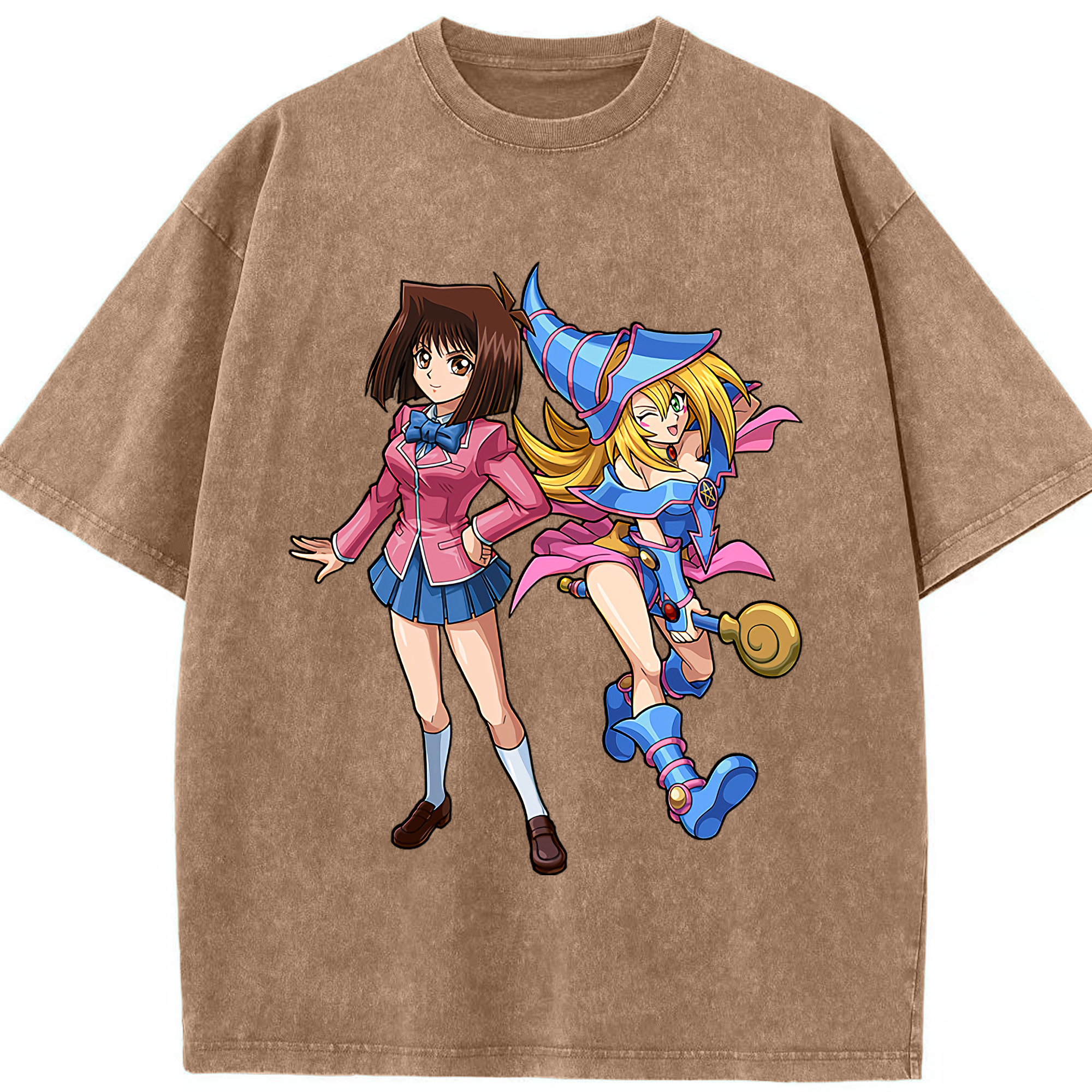 （画像用） 遊☆戯☆王 Yu-Gi-Oh! 綿100% ヴィンテージ風 半袖Tシャツ（フロントプリント）