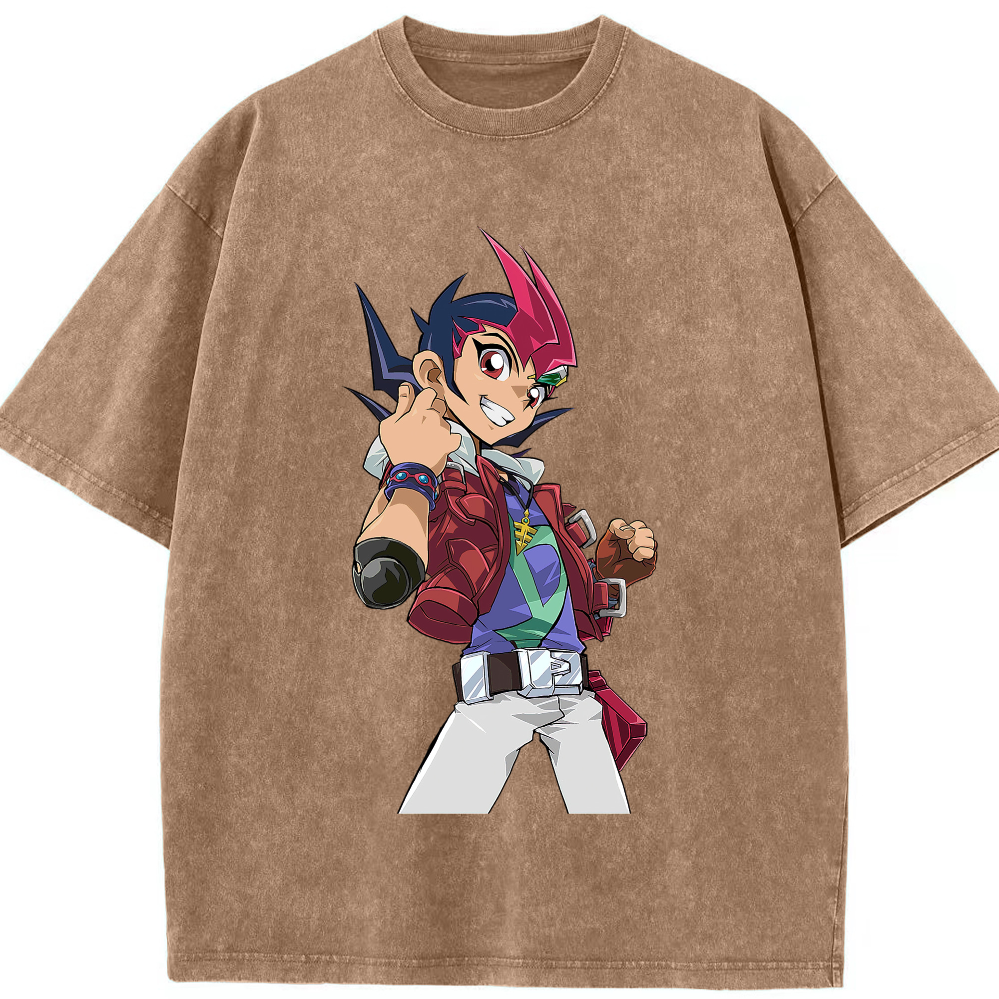 （画像用） 遊☆戯☆王 Yu-Gi-Oh! 綿100% ヴィンテージ風 半袖Tシャツ（フロントプリント）
