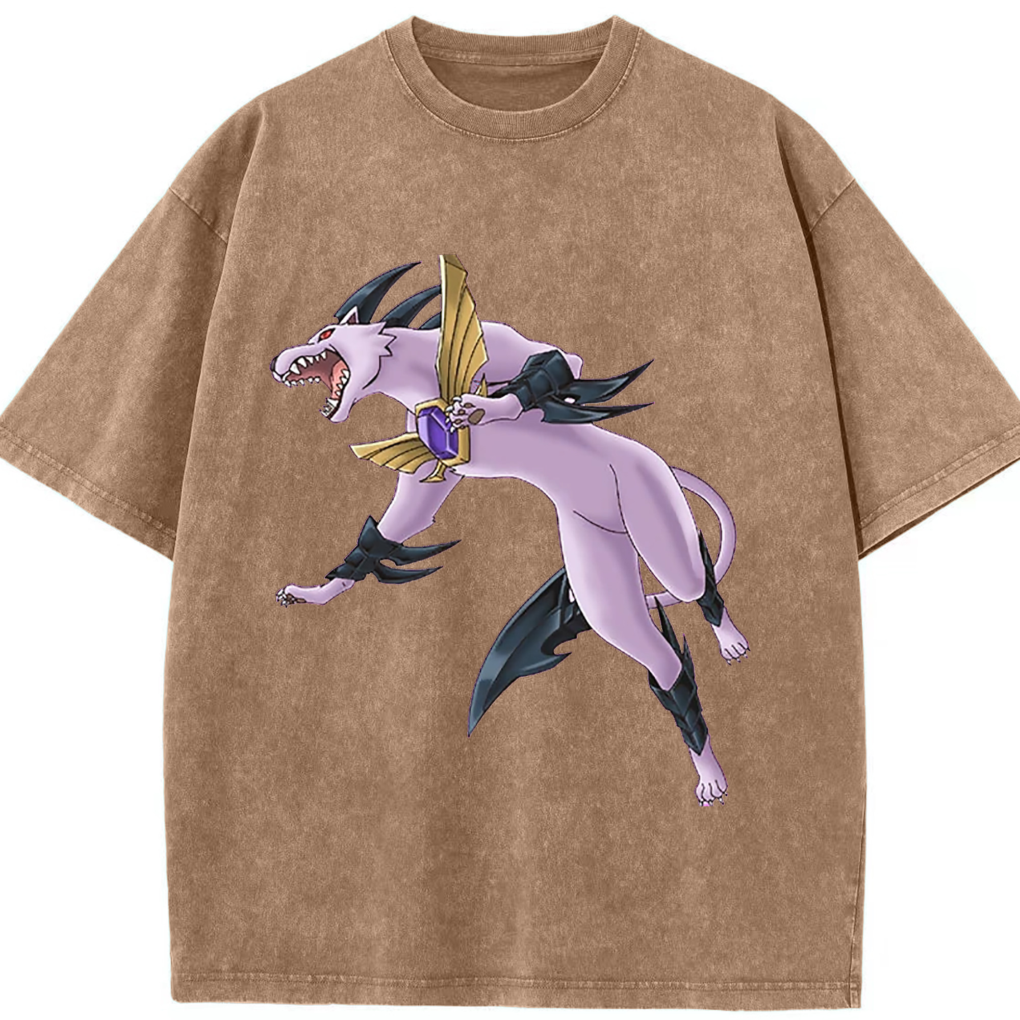 （画像用） 遊☆戯☆王 Yu-Gi-Oh! 綿100% ヴィンテージ風 半袖Tシャツ（フロントプリント）