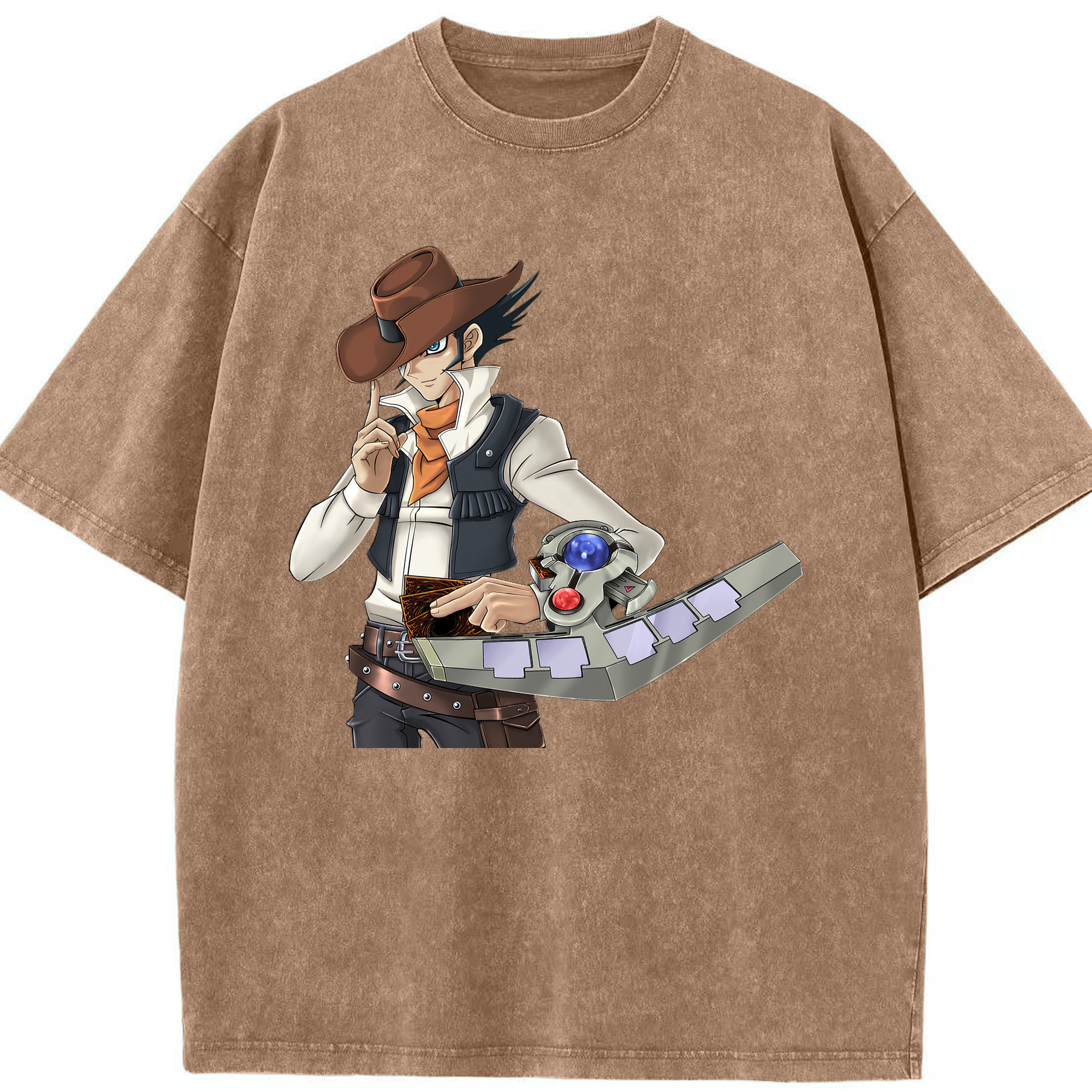 （画像用） 遊☆戯☆王 Yu-Gi-Oh! 綿100% ヴィンテージ風 半袖Tシャツ（フロントプリント）