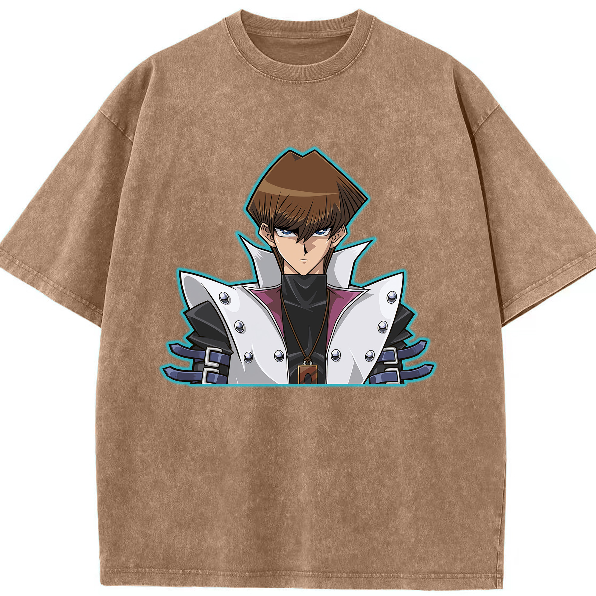 （画像用） 遊☆戯☆王 Yu-Gi-Oh! 綿100% ヴィンテージ風 半袖Tシャツ（フロントプリント）