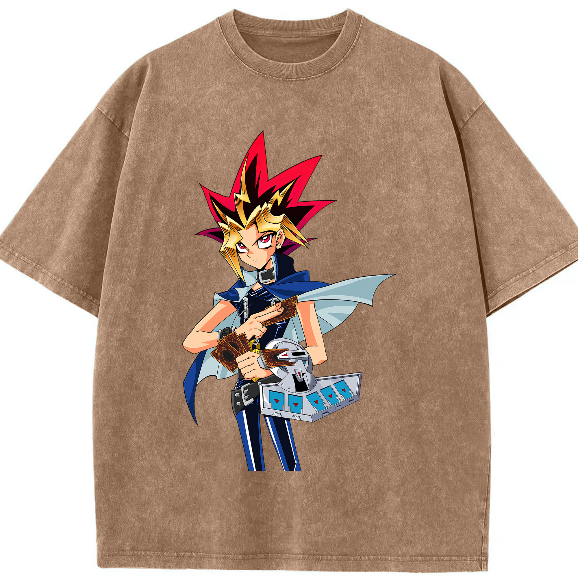 （画像用） 遊☆戯☆王 Yu-Gi-Oh! 綿100% ヴィンテージ風 半袖Tシャツ（フロントプリント）