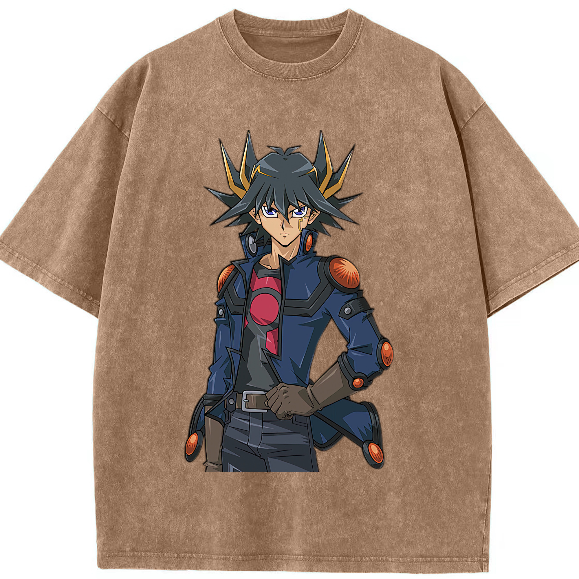 （画像用） 遊☆戯☆王 Yu-Gi-Oh! 綿100% ヴィンテージ風 半袖Tシャツ（フロントプリント）