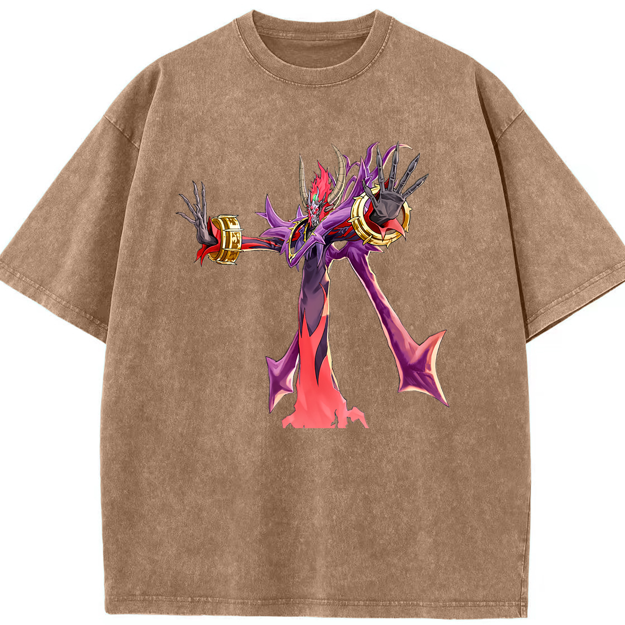 （画像用） 遊☆戯☆王 Yu-Gi-Oh! 綿100% ヴィンテージ風 半袖Tシャツ（フロントプリント）