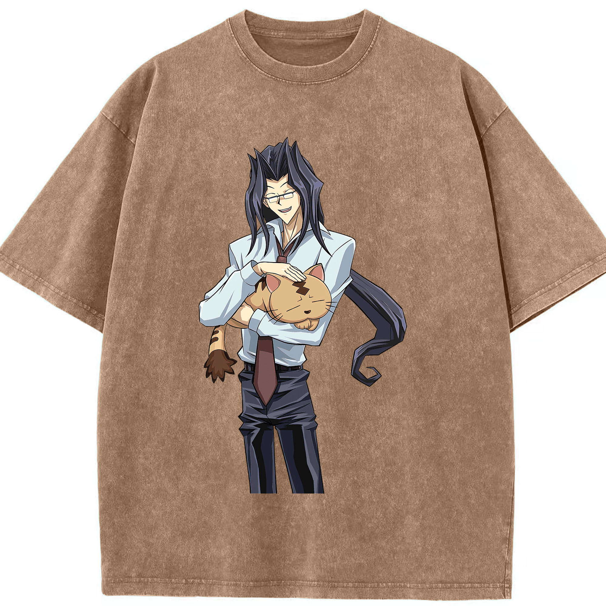 （画像用） 遊☆戯☆王 Yu-Gi-Oh! 綿100% ヴィンテージ風 半袖Tシャツ（フロントプリント）