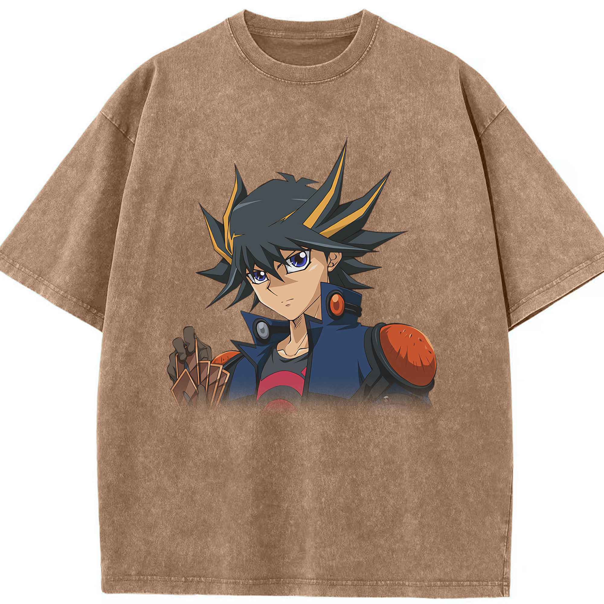 （画像用） 遊☆戯☆王 Yu-Gi-Oh! 綿100% ヴィンテージ風 半袖Tシャツ（フロントプリント）