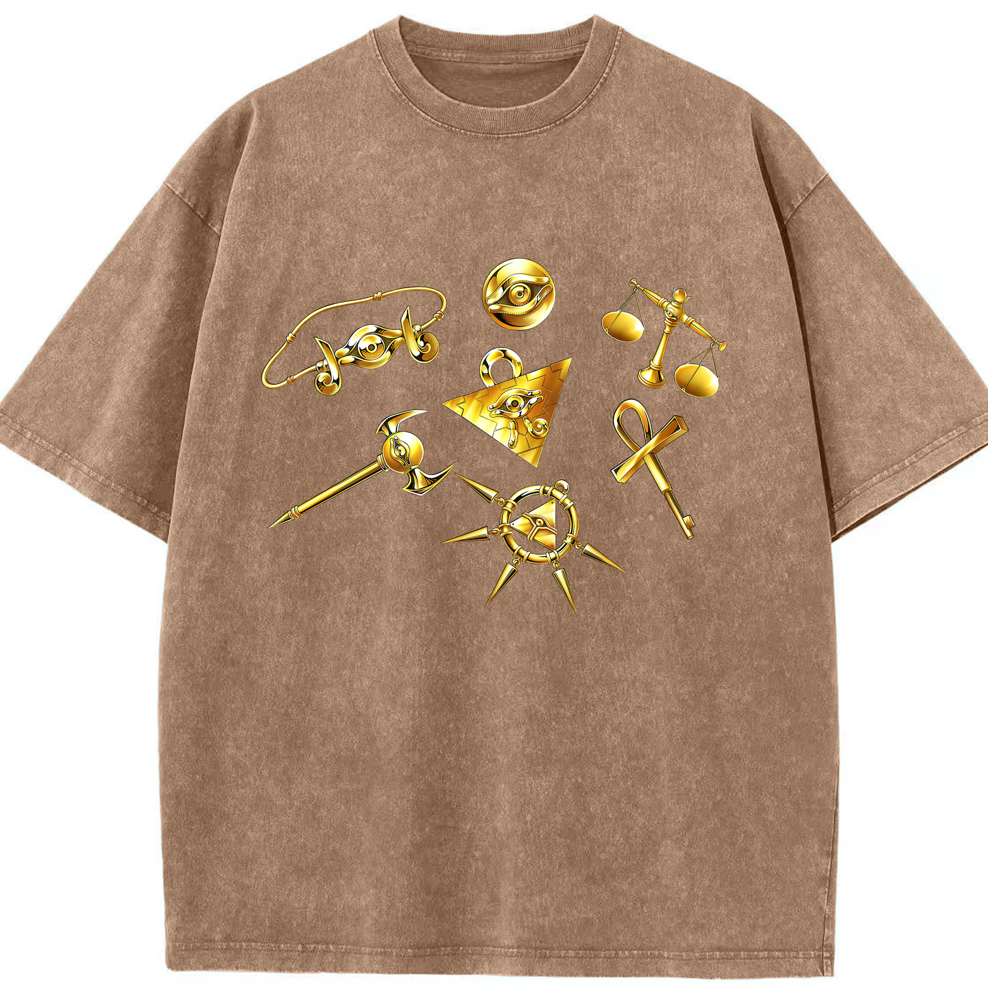 （画像用） 遊☆戯☆王 Yu-Gi-Oh! 綿100% ヴィンテージ風 半袖Tシャツ（フロントプリント）